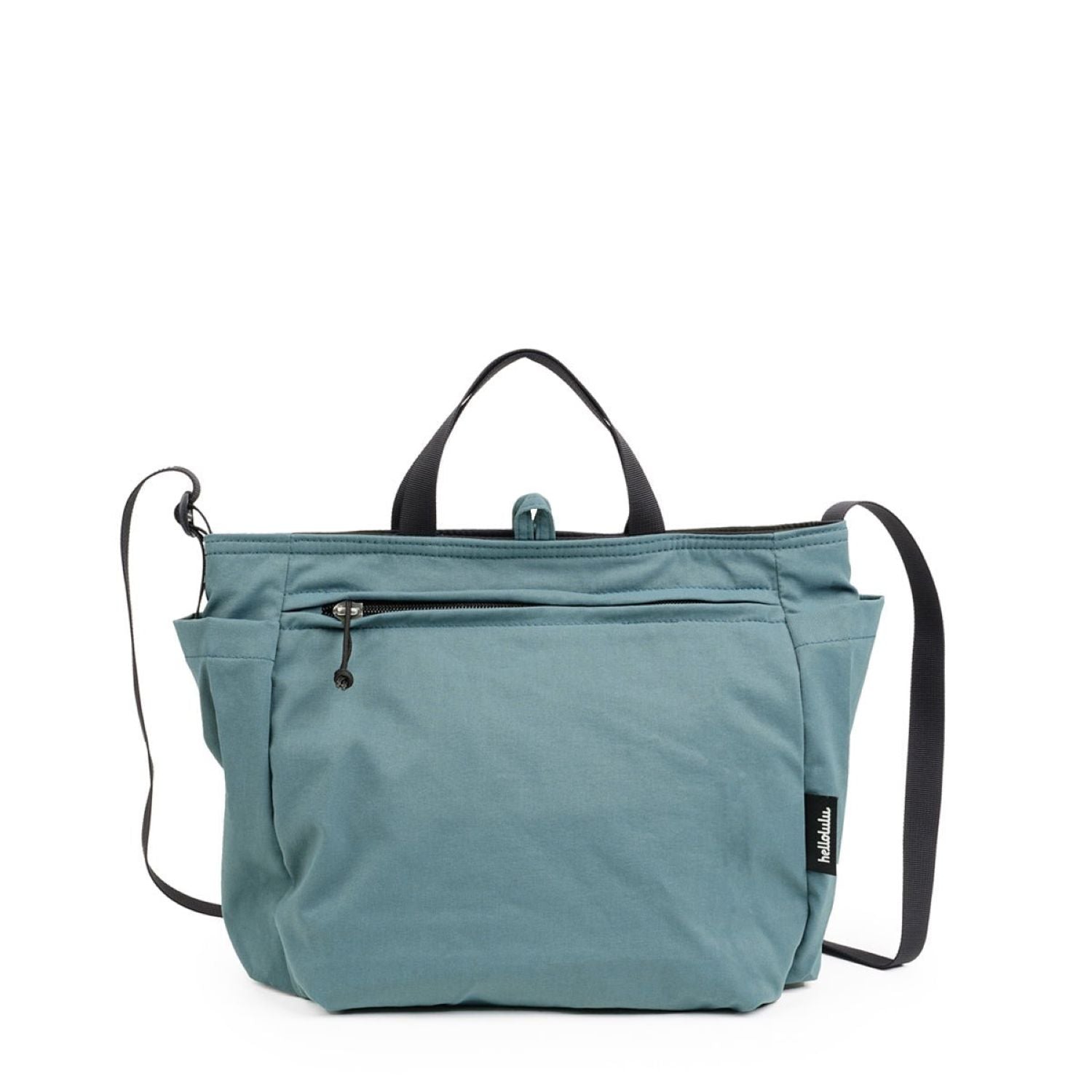 Hellolulu Jolie Double Sided 2 Way Shoulder Bag Recycled (Pale Teal/Clay Khaki)
