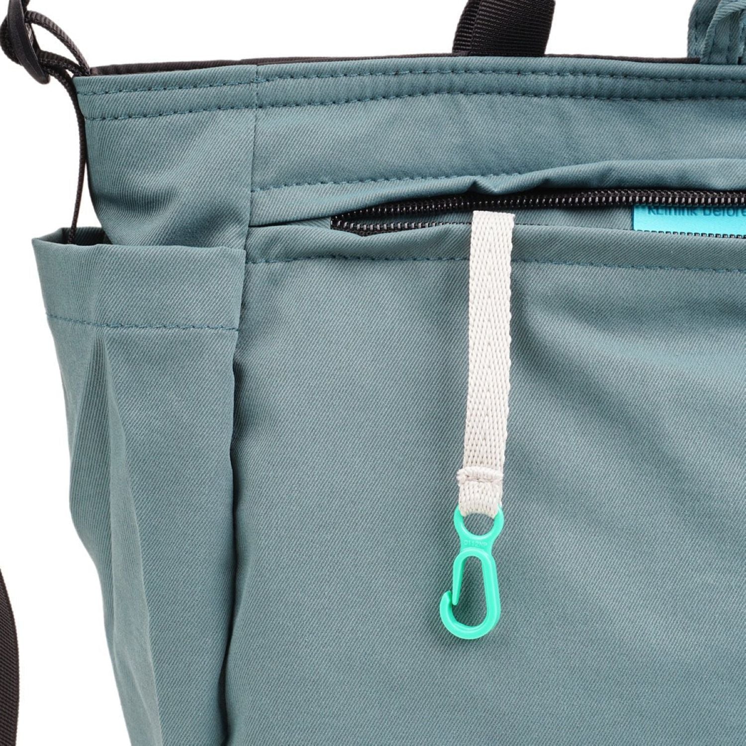 Hellolulu Jolie Double Sided 2 Way Shoulder Bag Recycled (Pale Teal/Clay Khaki)