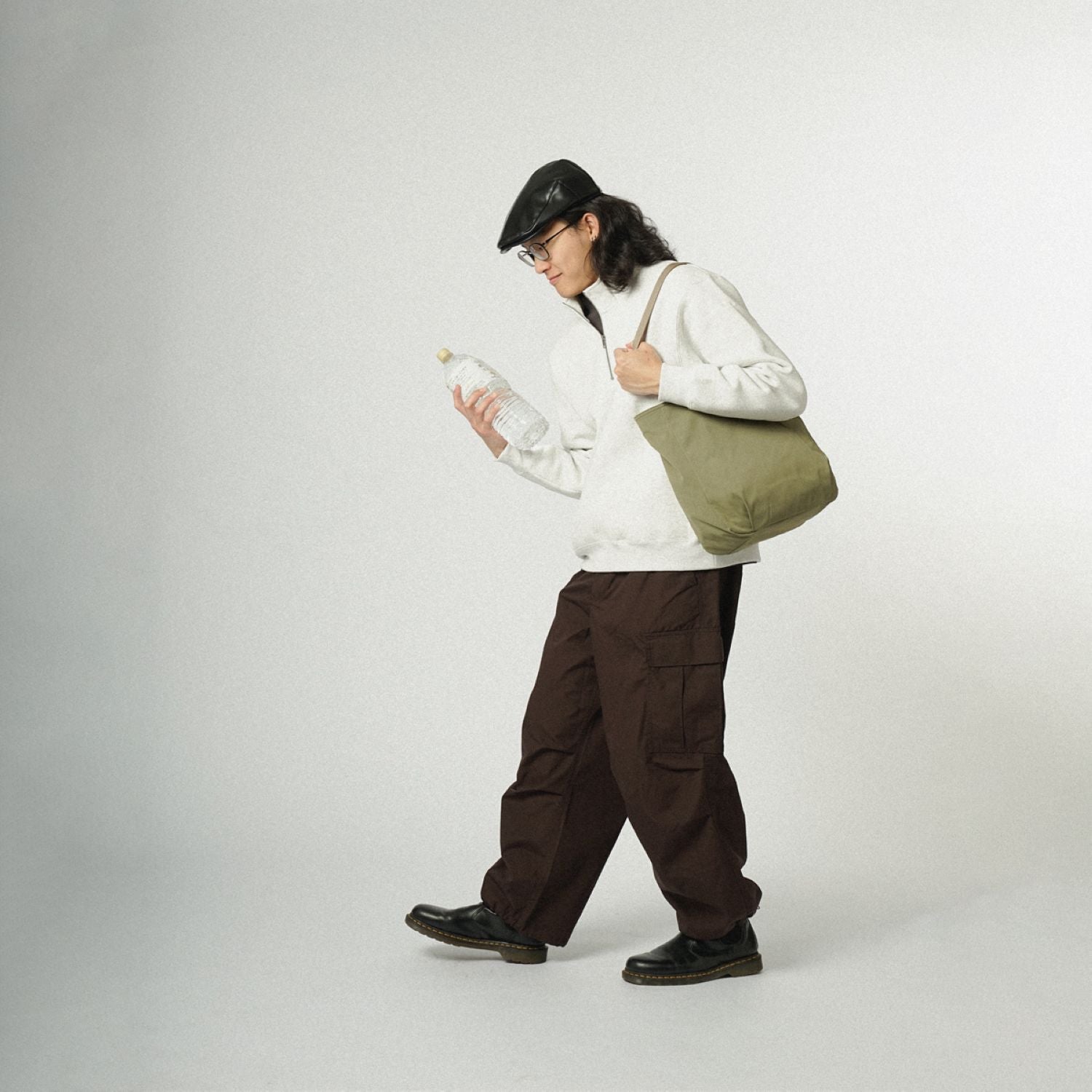 Hellolulu Jonna Double Sided Versatile Tote Recycled (Bright Olive/Linen)