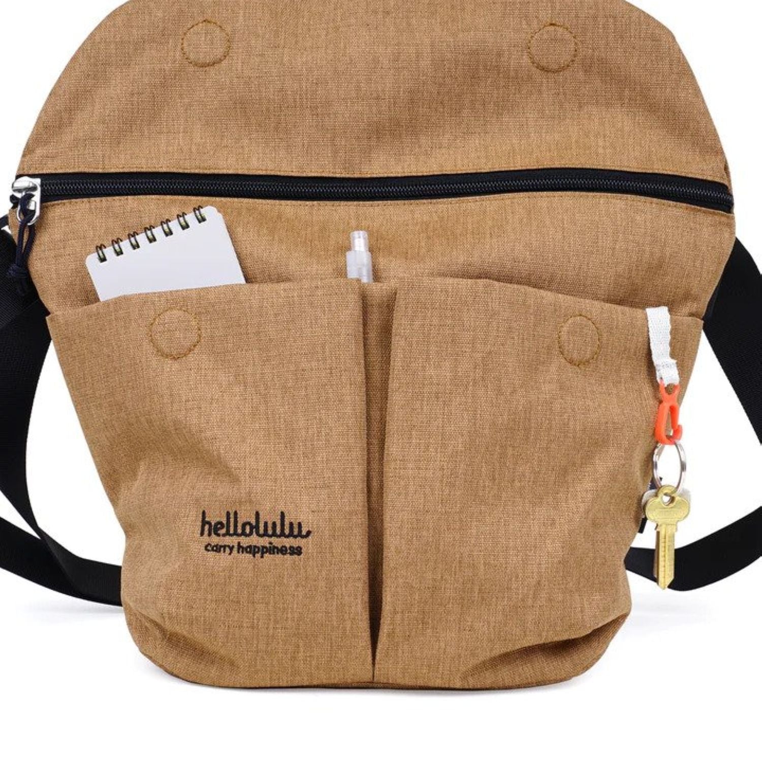 Hellolulu Kasen Shoulder Bag Recycled (Teak Brown)