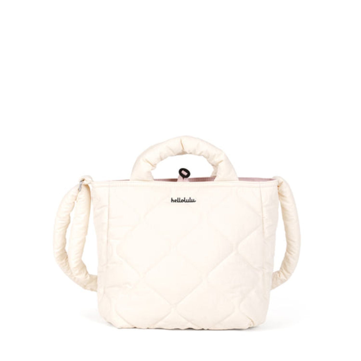 Hellolulu Kelis Double Sided 2-Way Shoulder Bag (Ivory White/Icing Pink)