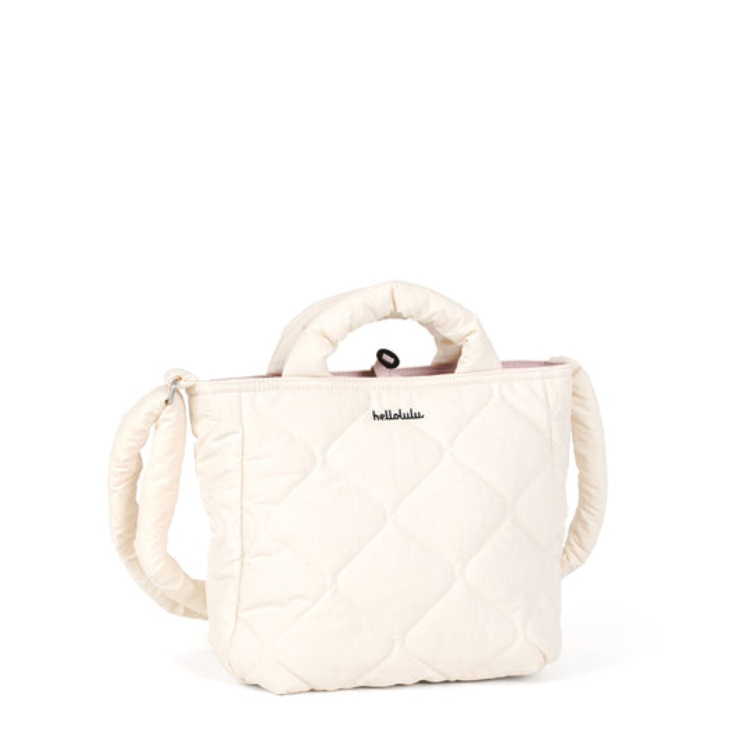 Hellolulu Kelis Double Sided 2-Way Shoulder Bag (Ivory White/Icing Pink)