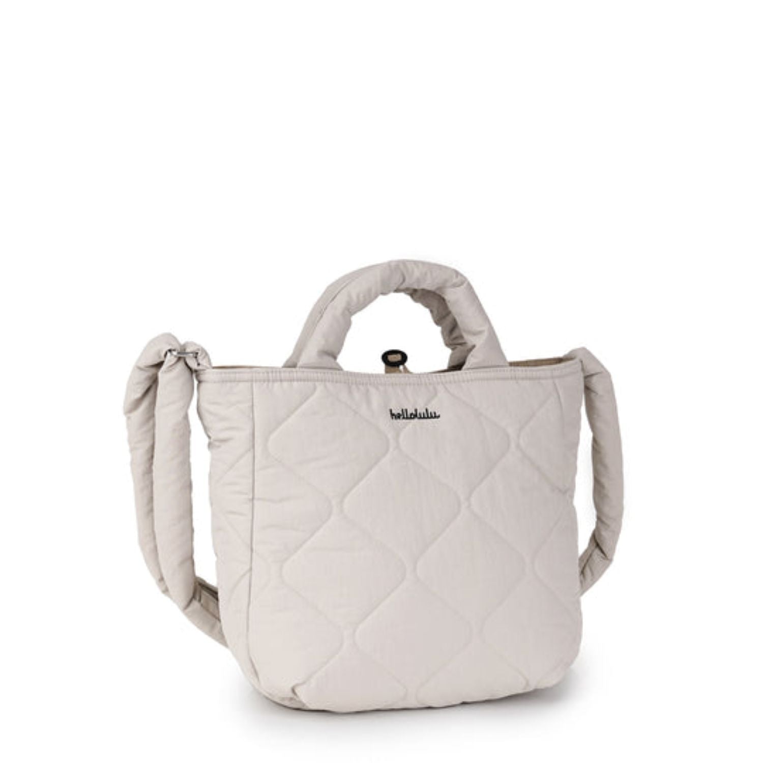 Hellolulu Kelis Double Sided 2-Way Shoulder Bag (Silver Birch/Pale Khaki)