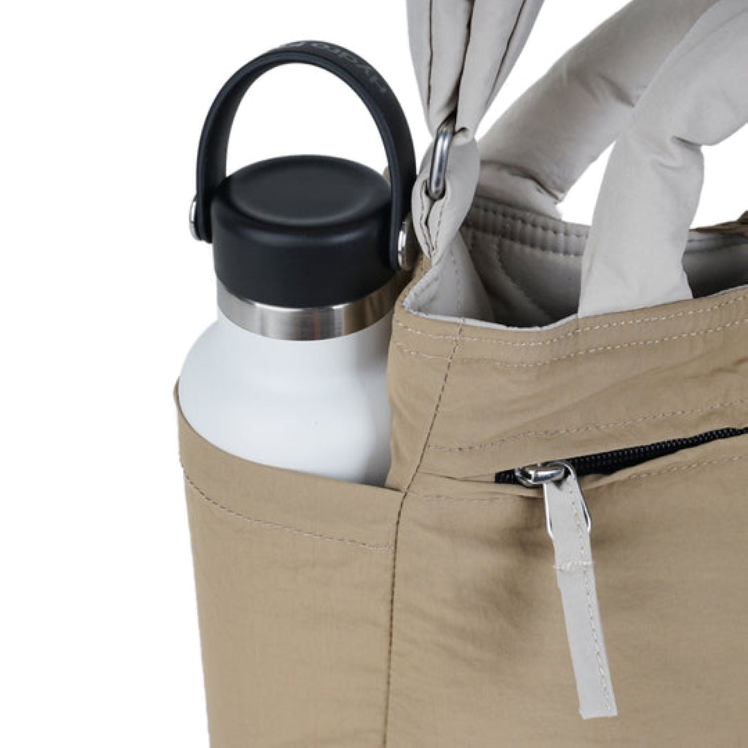 Hellolulu Kelis Double Sided 2-Way Shoulder Bag (Silver Birch/Pale Khaki)