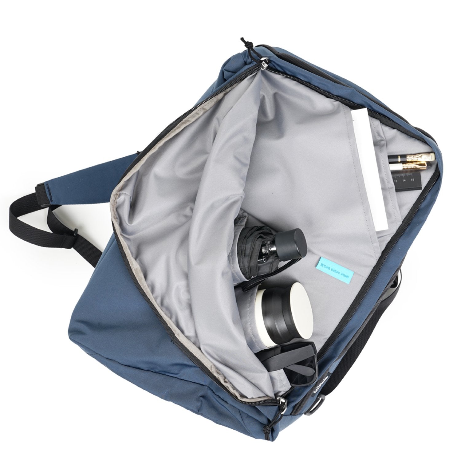 Hellolulu Kell 3-Way Briefpack Recycled (Blue Gray)