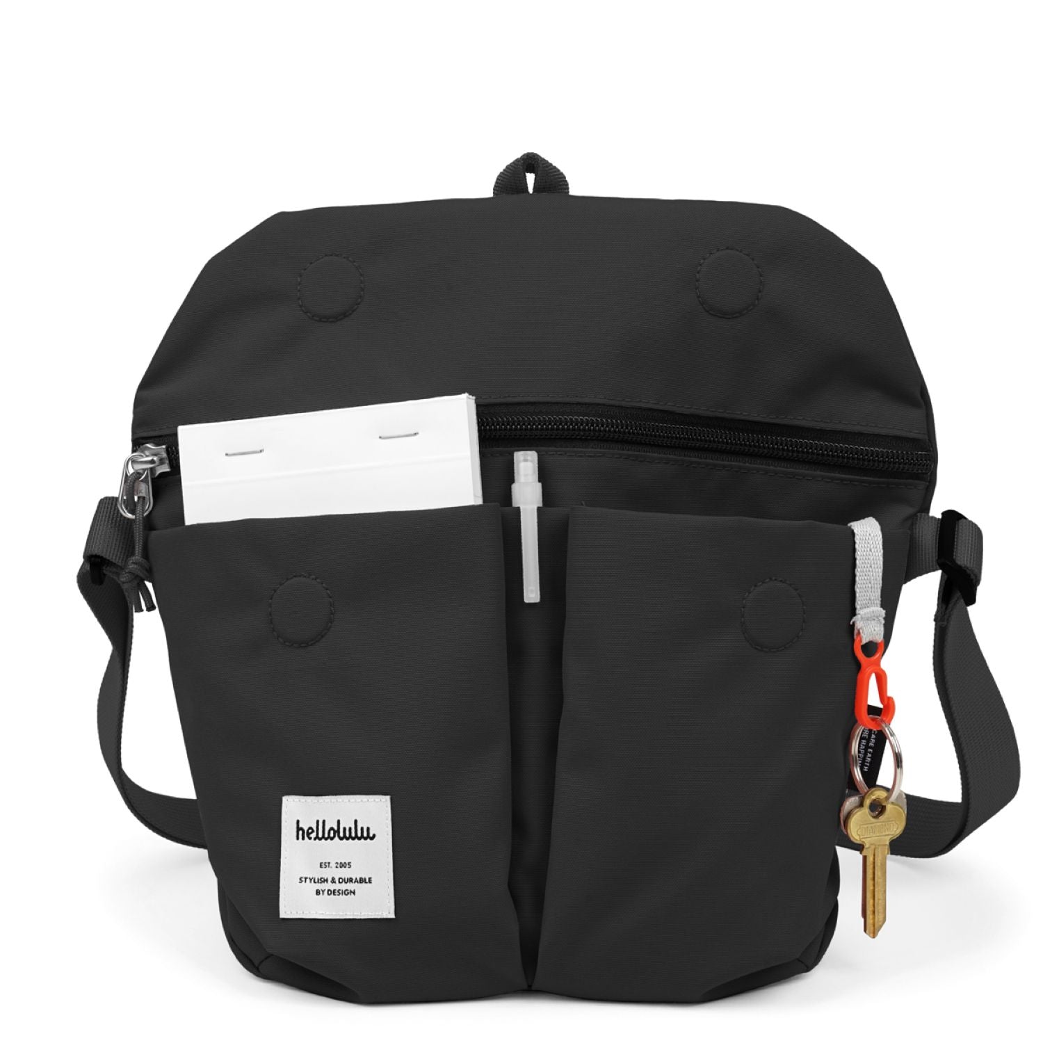 Hellolulu Mini Kasen Shoulder Bag Recycled (Flat Black)