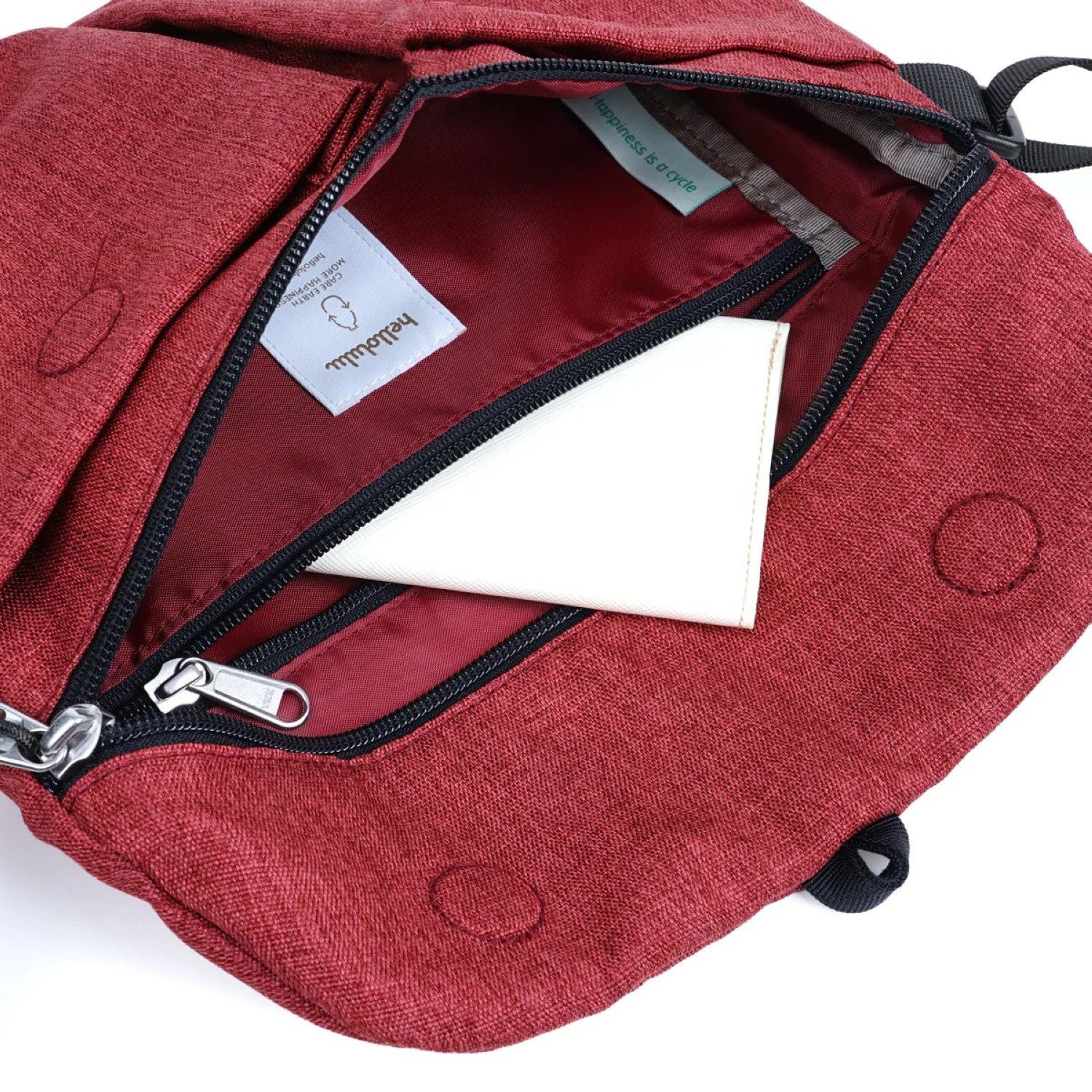 Hellolulu Mini Kasen Shoulder Bag Recycled (Solid Wine)