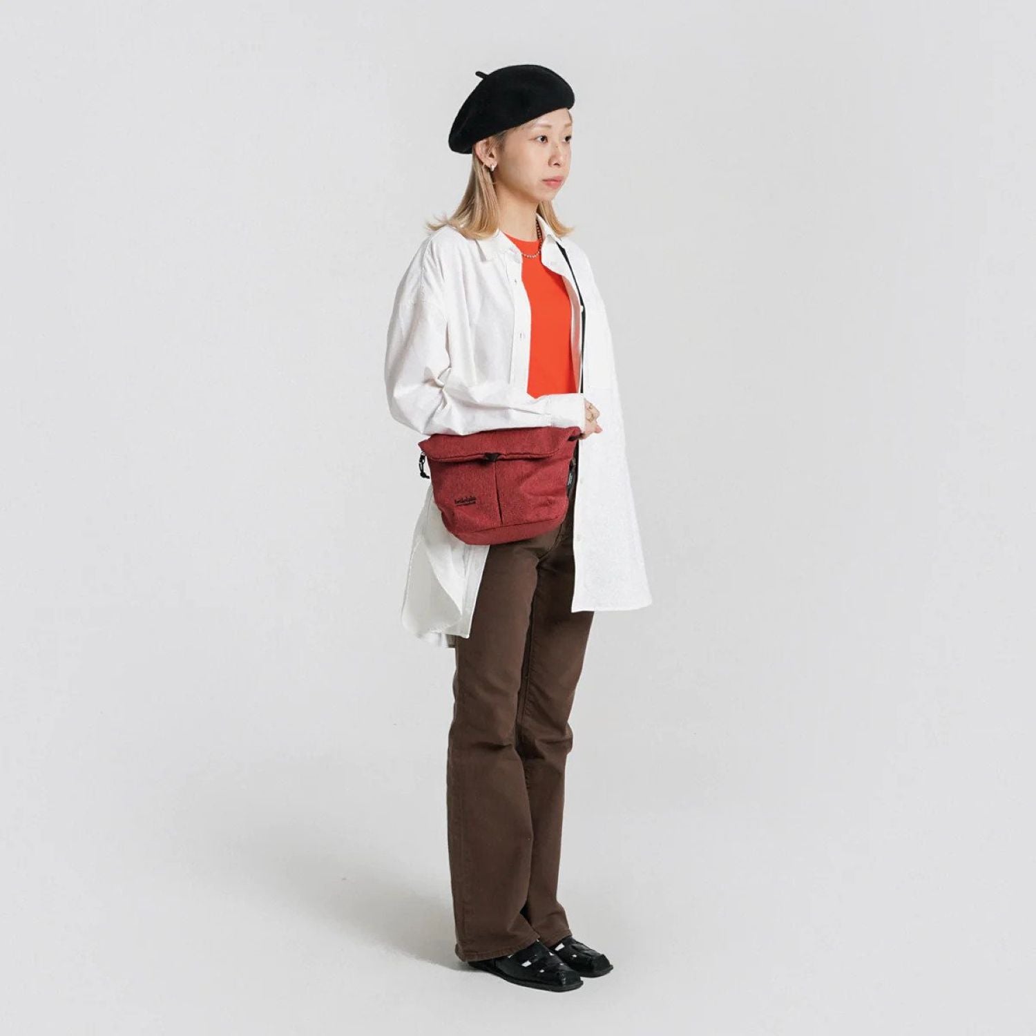 Hellolulu Mini Kasen Shoulder Bag Recycled (Solid Wine)