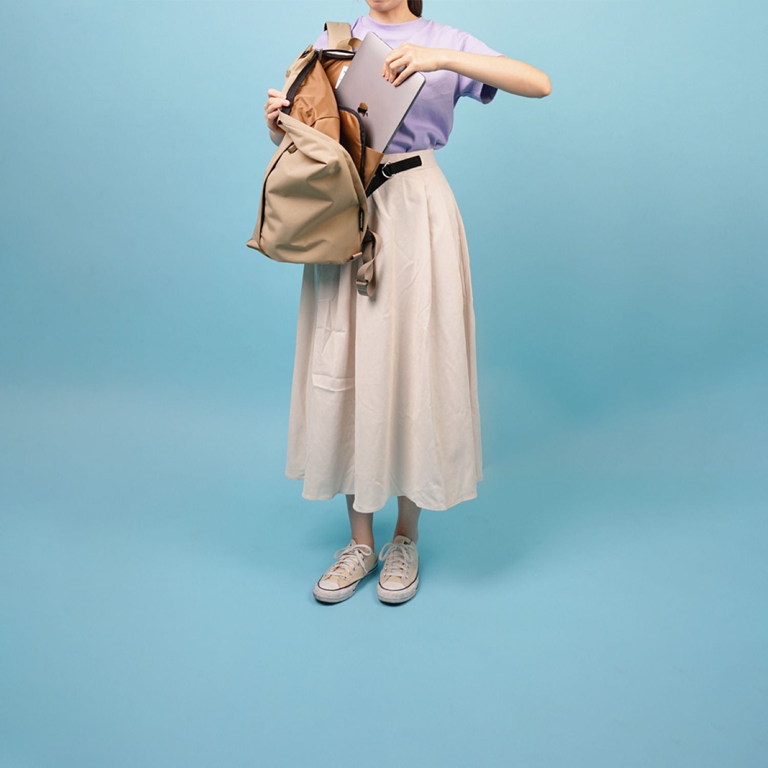 Hellolulu Nash Daily Rucksack (Cosmic Latte)