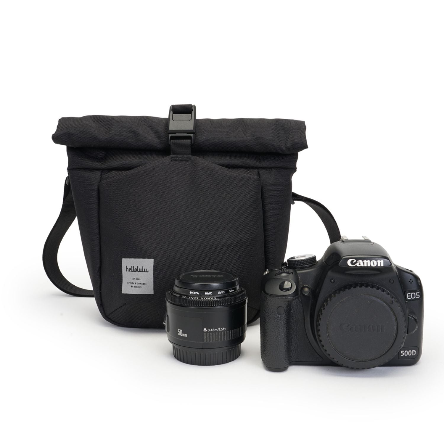 Hellolulu Nigel Compact Camera Bag Recycled (Lava Black)