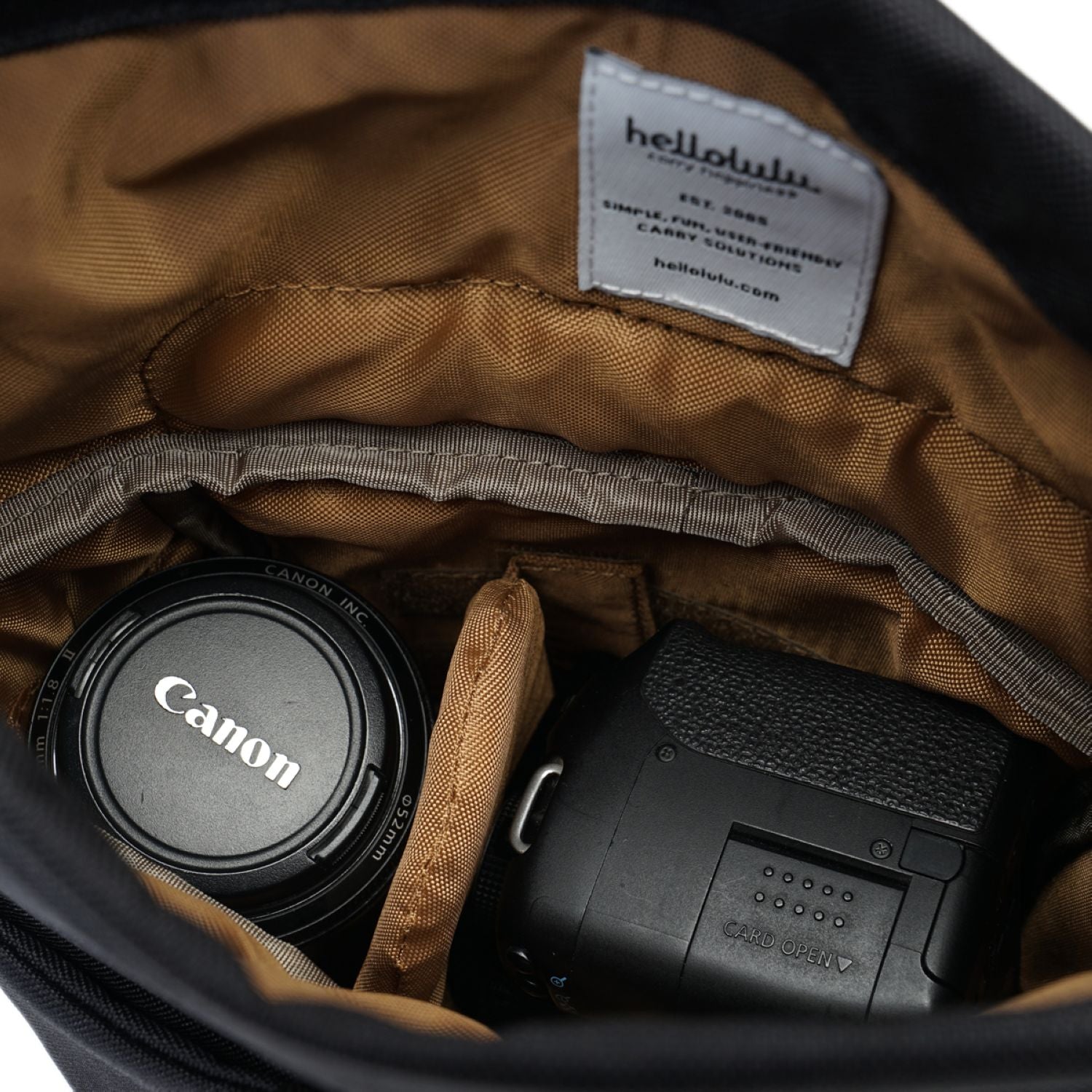 Hellolulu Nigel Compact Camera Bag Recycled (Lava Black)
