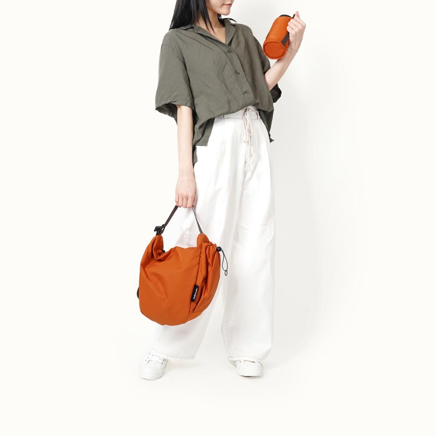 Hellolulu Rea Daily Duo Shoulder Bag S (Burnt Orange)