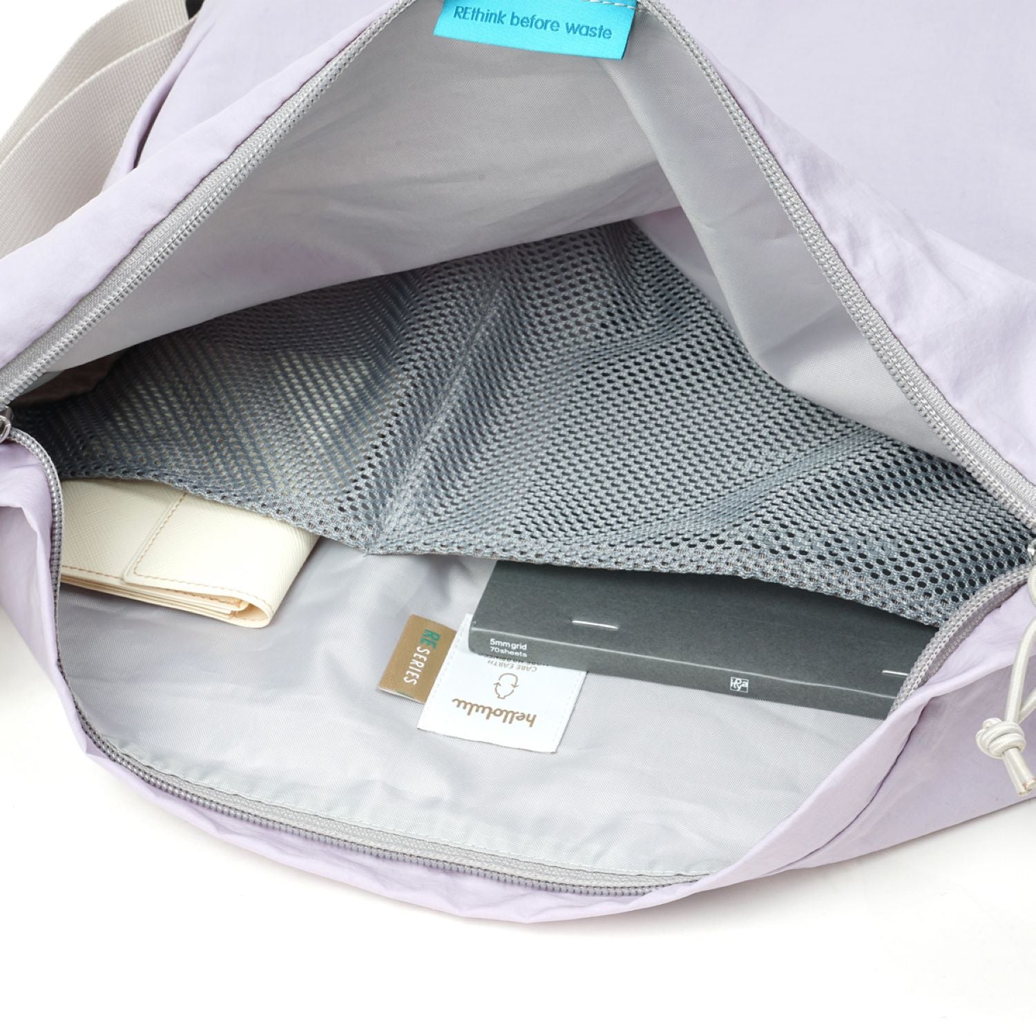 Hellolulu Reese Daily Duo Shoulder Bag (Light Purple)