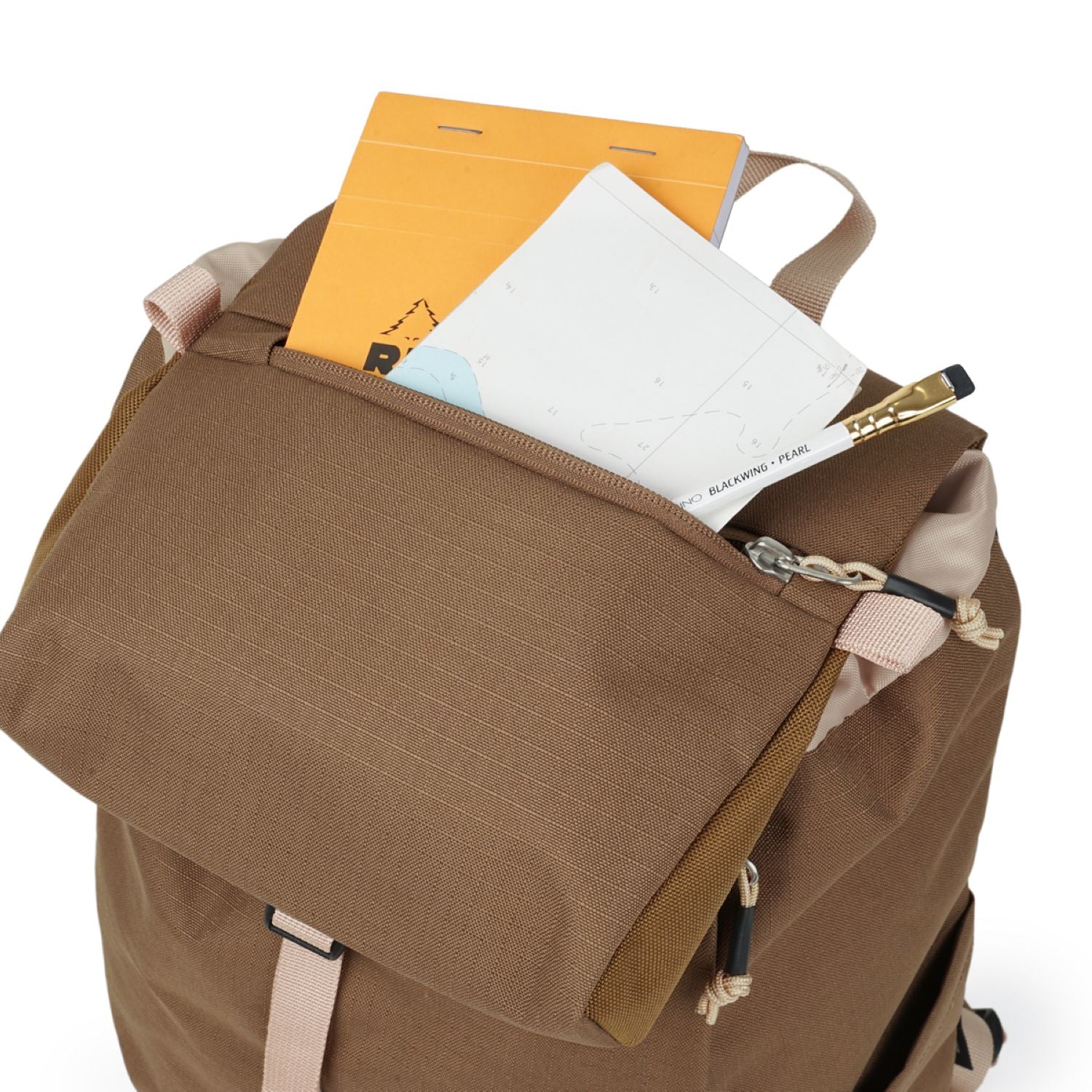 Hellolulu Saro Utility Flap Backpack M Recycled (Tan Khaki)