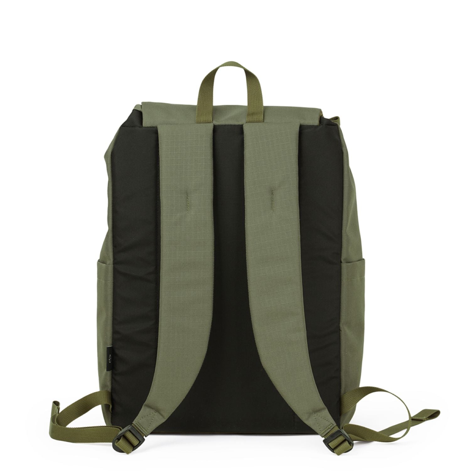 Hellolulu Saro Utility Flap Backpack M Recycled (Olive Drab)