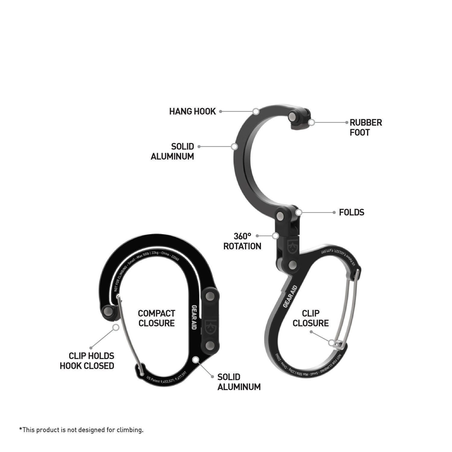 Heroclip Carabiner Small - Nav Green
