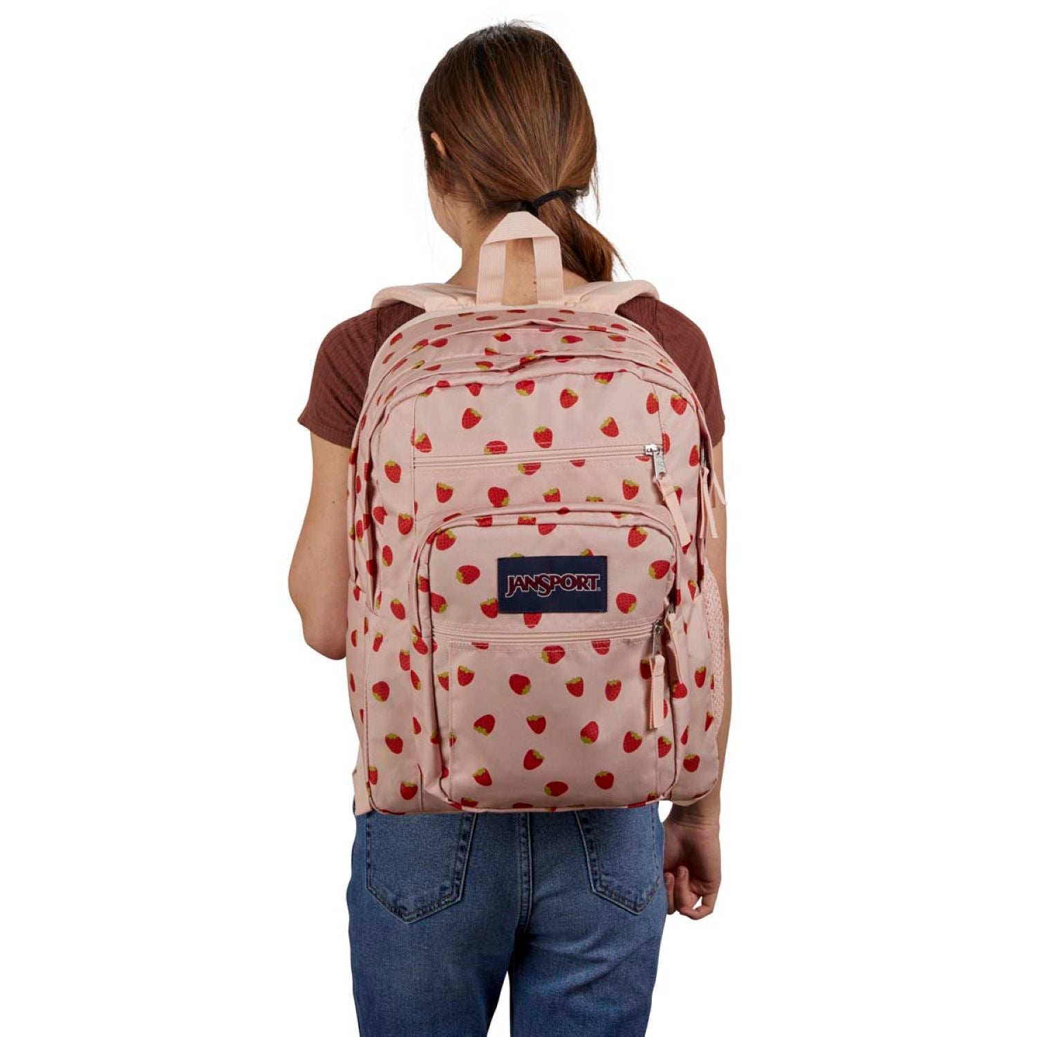 Jansport Big Student Backpack - Strawberry Shower