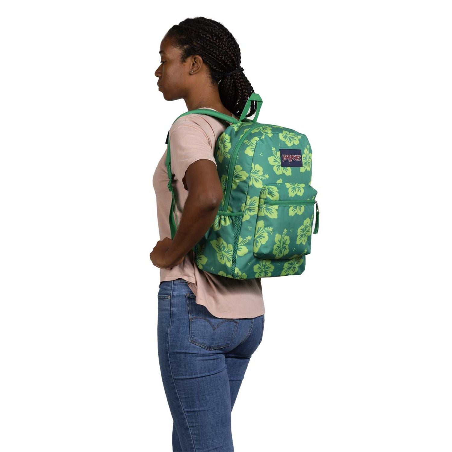 Jansport Cross Town Backpack - Luau Life Green