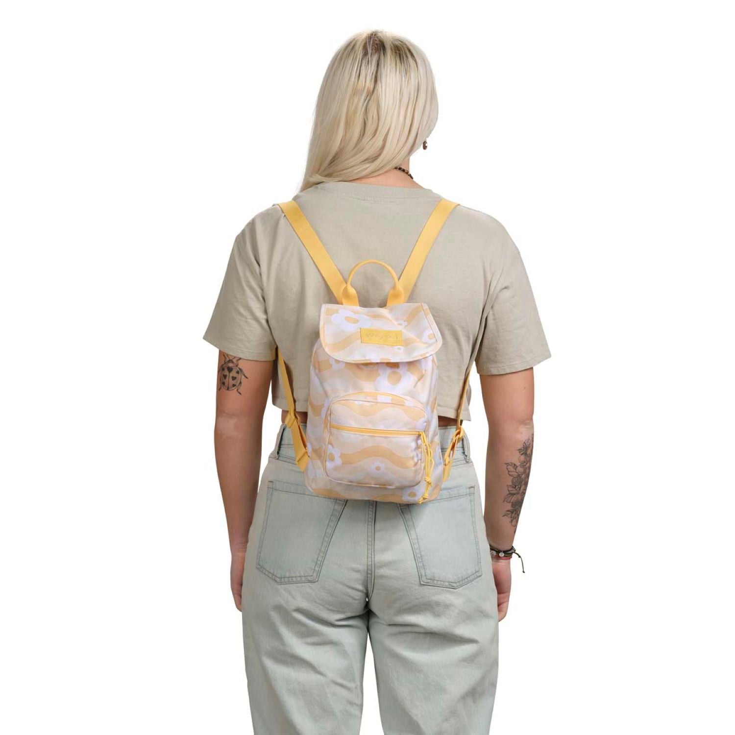 Jansport Highlands Mini Pack Backpack - Flower Power Yellow