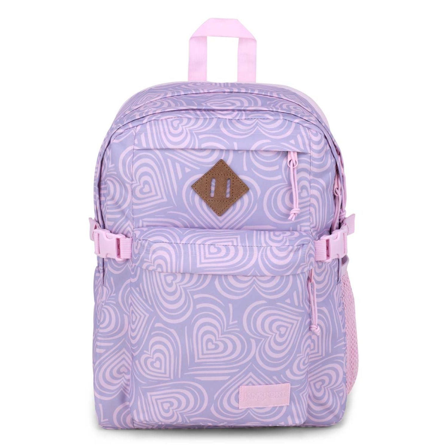 Jansport Main Campus Backpack - Heavenly Hearts Pink
