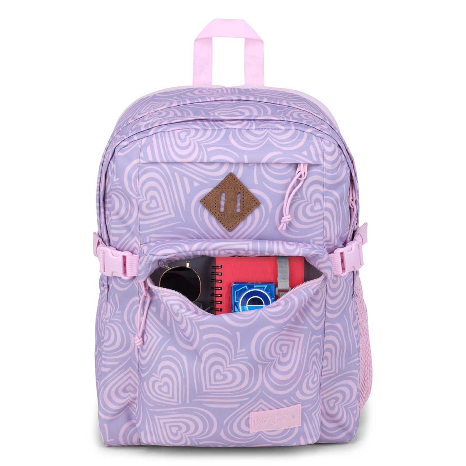 Jansport Main Campus Backpack - Heavenly Hearts Pink