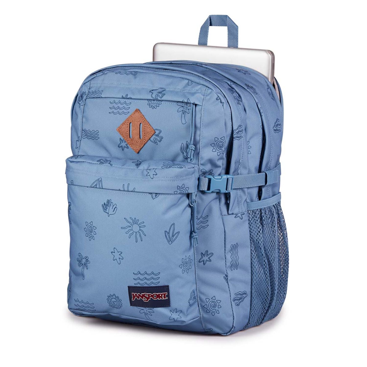 Jansport Main Campus Backpack - Sunny Sketches Blue