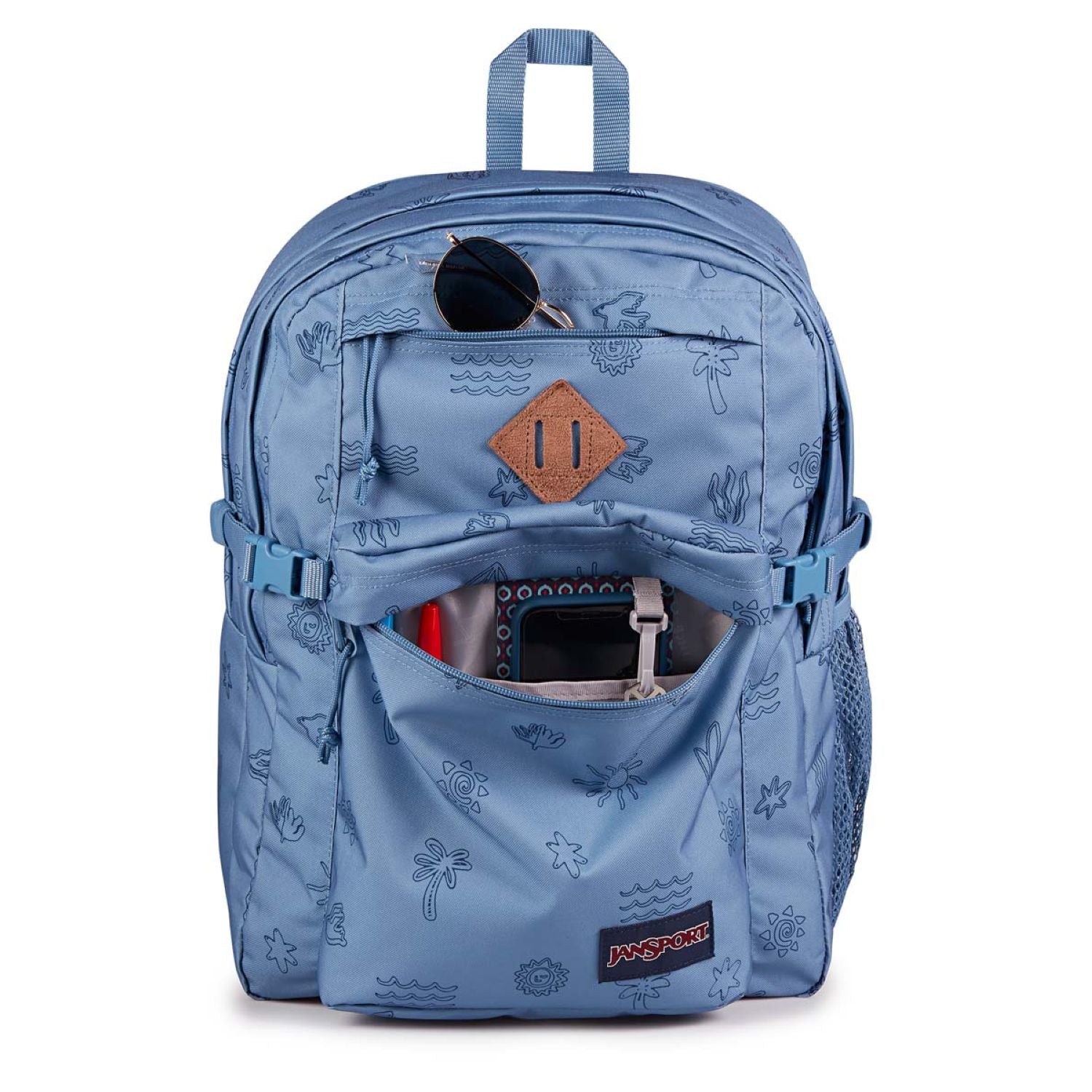 Jansport Main Campus Backpack - Sunny Sketches Blue