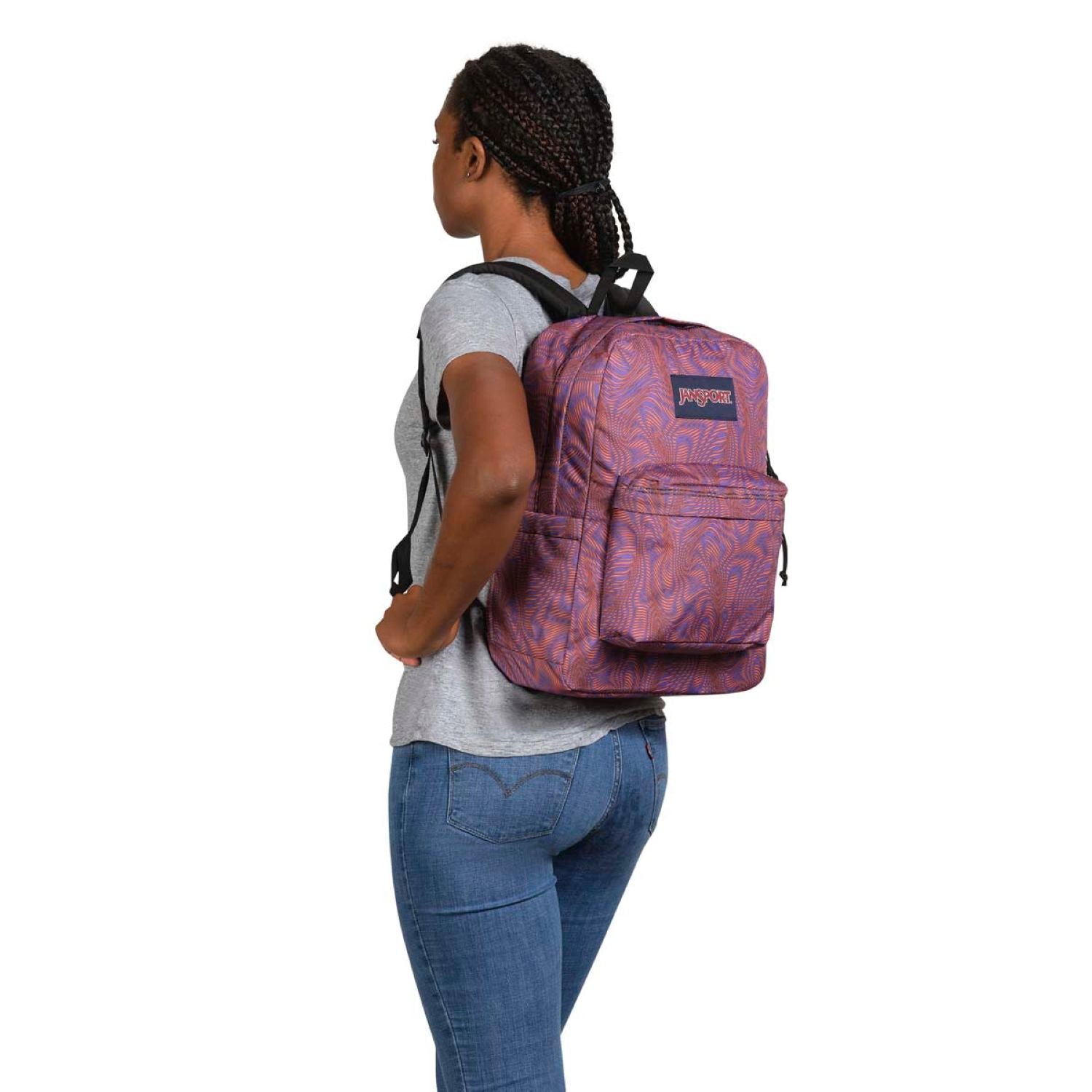 Jansport Superbreak Plus Backpack - Moire Ripples