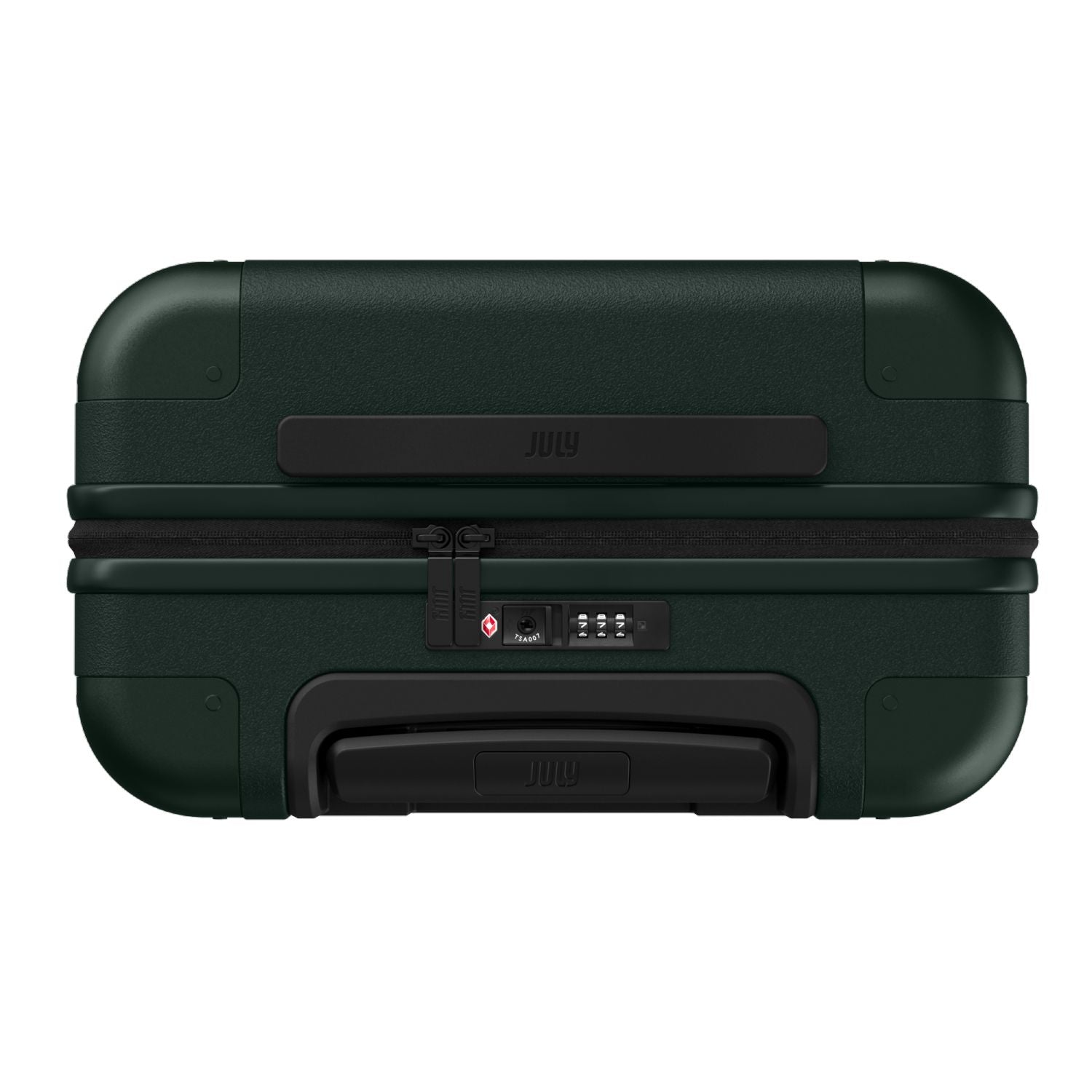 July Carry On Original Polycarbonate 21" Luggage With Power Bank & Usb/Usb-C Cable - Forest