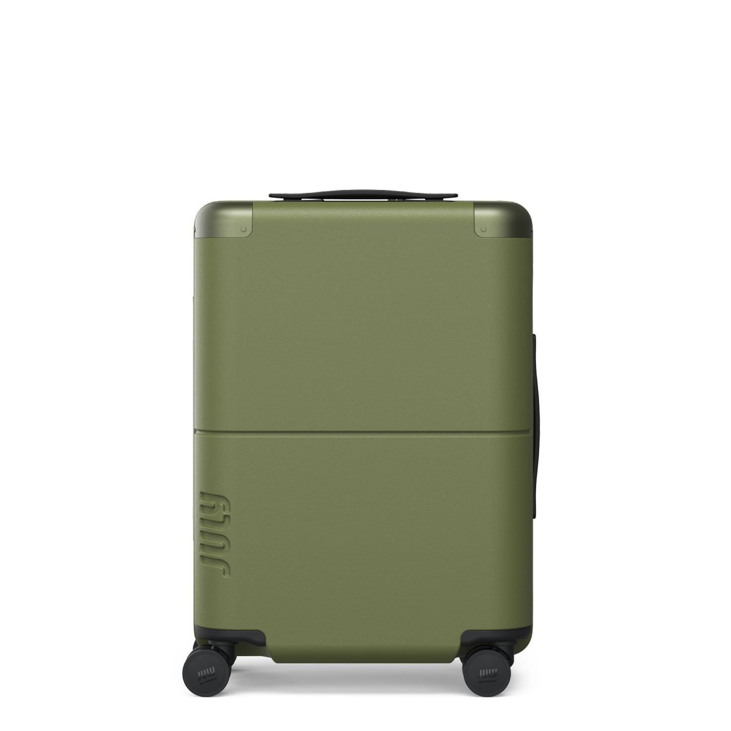 July Carry On Original Polycarbonate 21" Luggage With Power Bank & Usb/Usb-C Cable - Moss