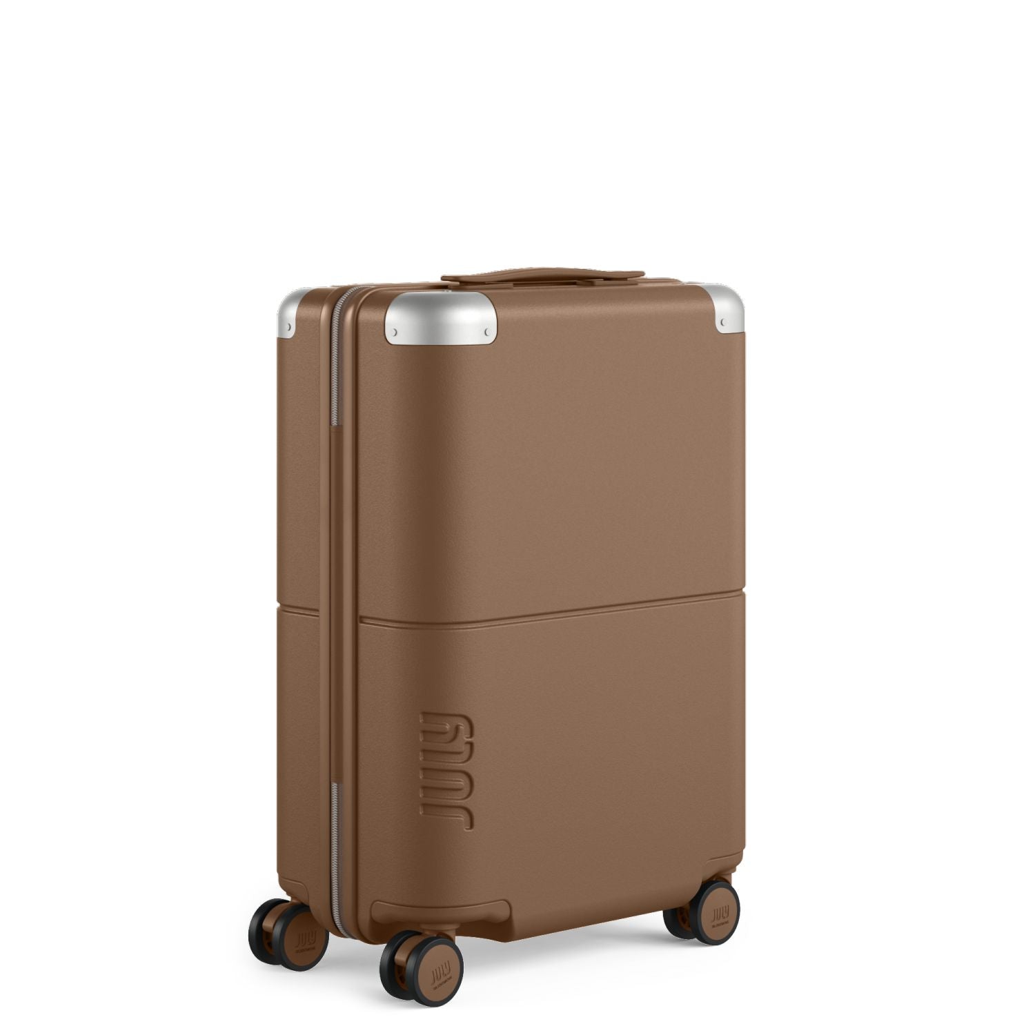 July Carry On Original Polycarbonate 21" Luggage With Power Bank & USB/USB-C Cable - Toffee