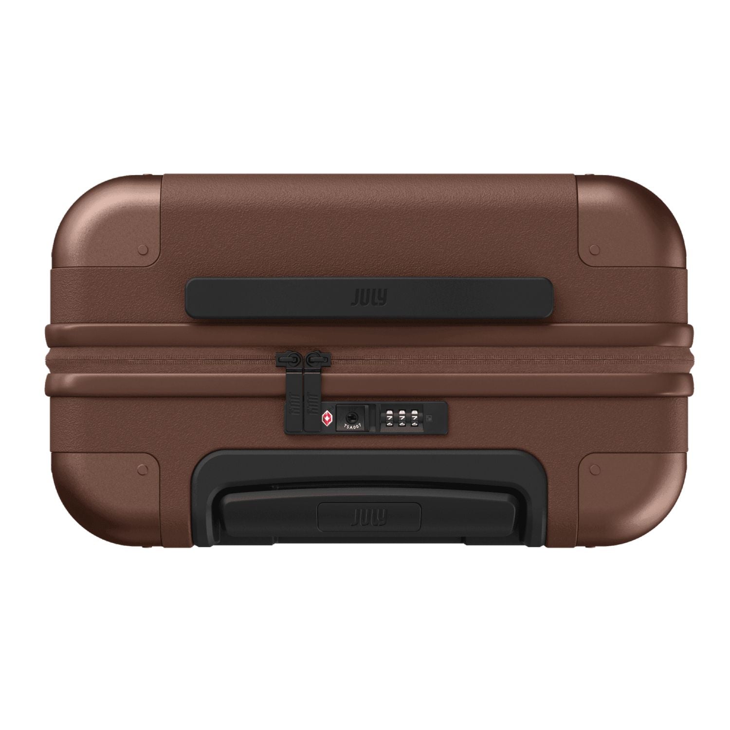 July Carry On Original Polycarbonate 21" Luggage With Power Bank & Usb/Usb-C Cable (Limited Edition) - Dark Brown