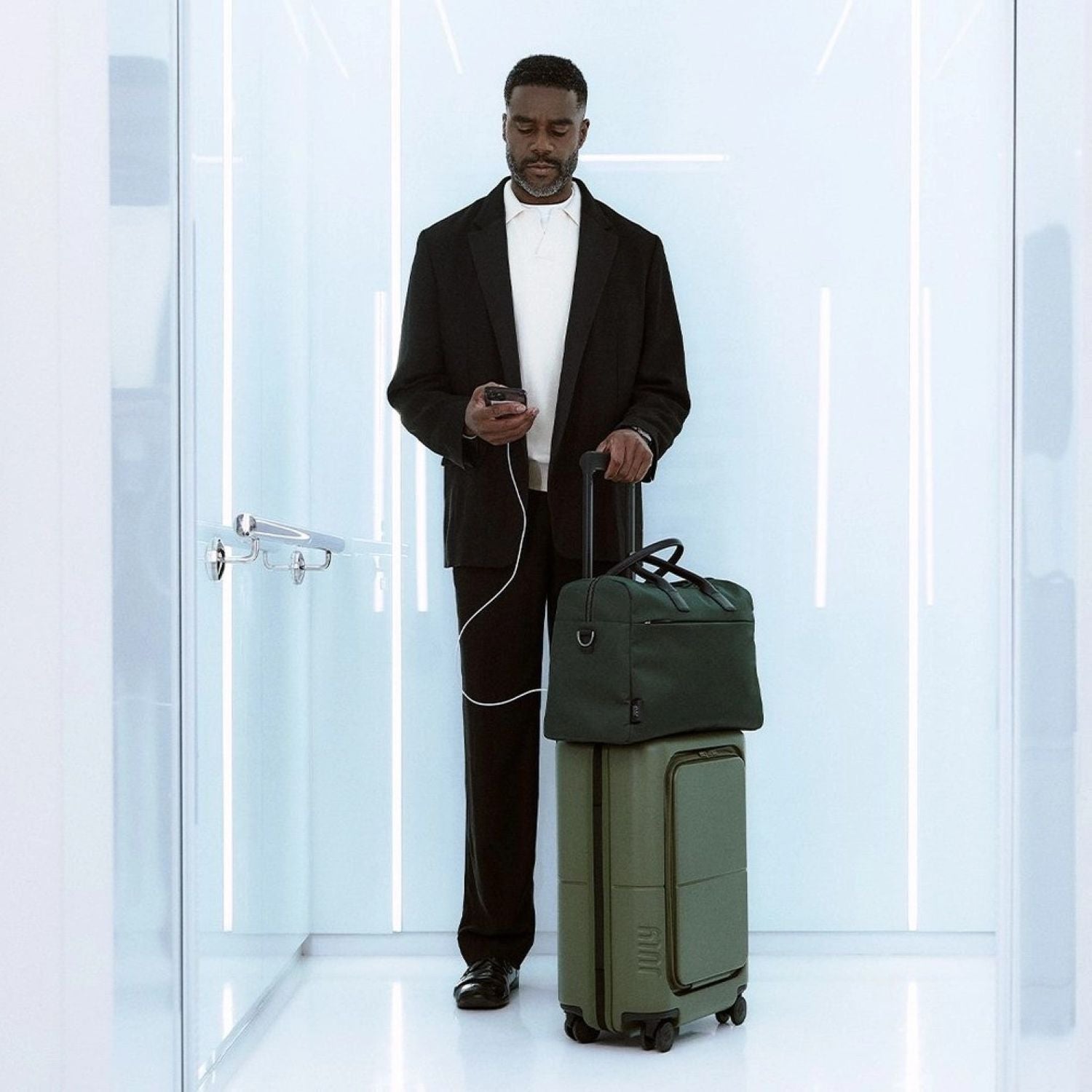 July Carry On Pro (Hard) Polycarbonate 20" Luggage - Olive