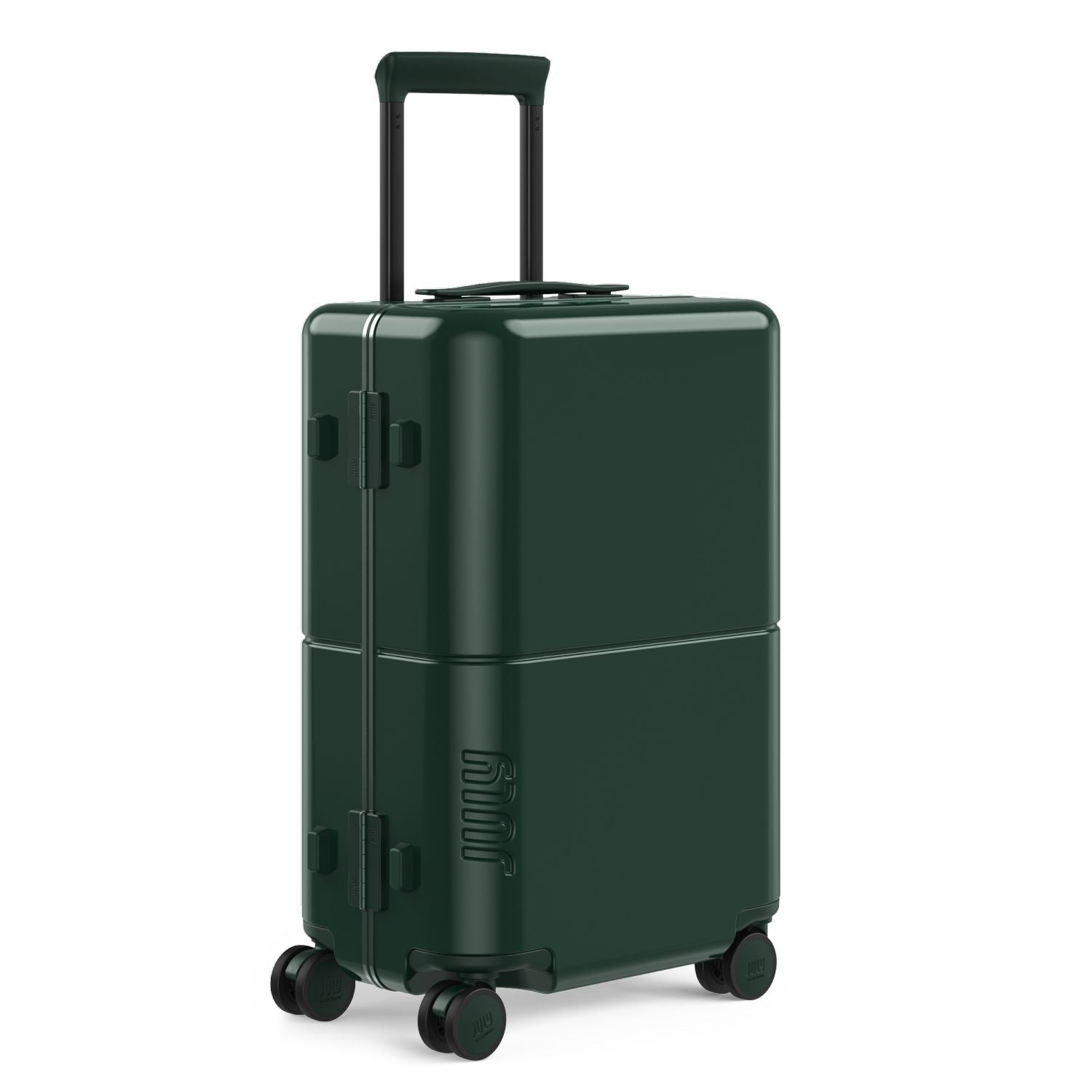 July Carry On Trunk Polycarbonate 21" Luggage With Fast Charge Usb-C Cable - Forest