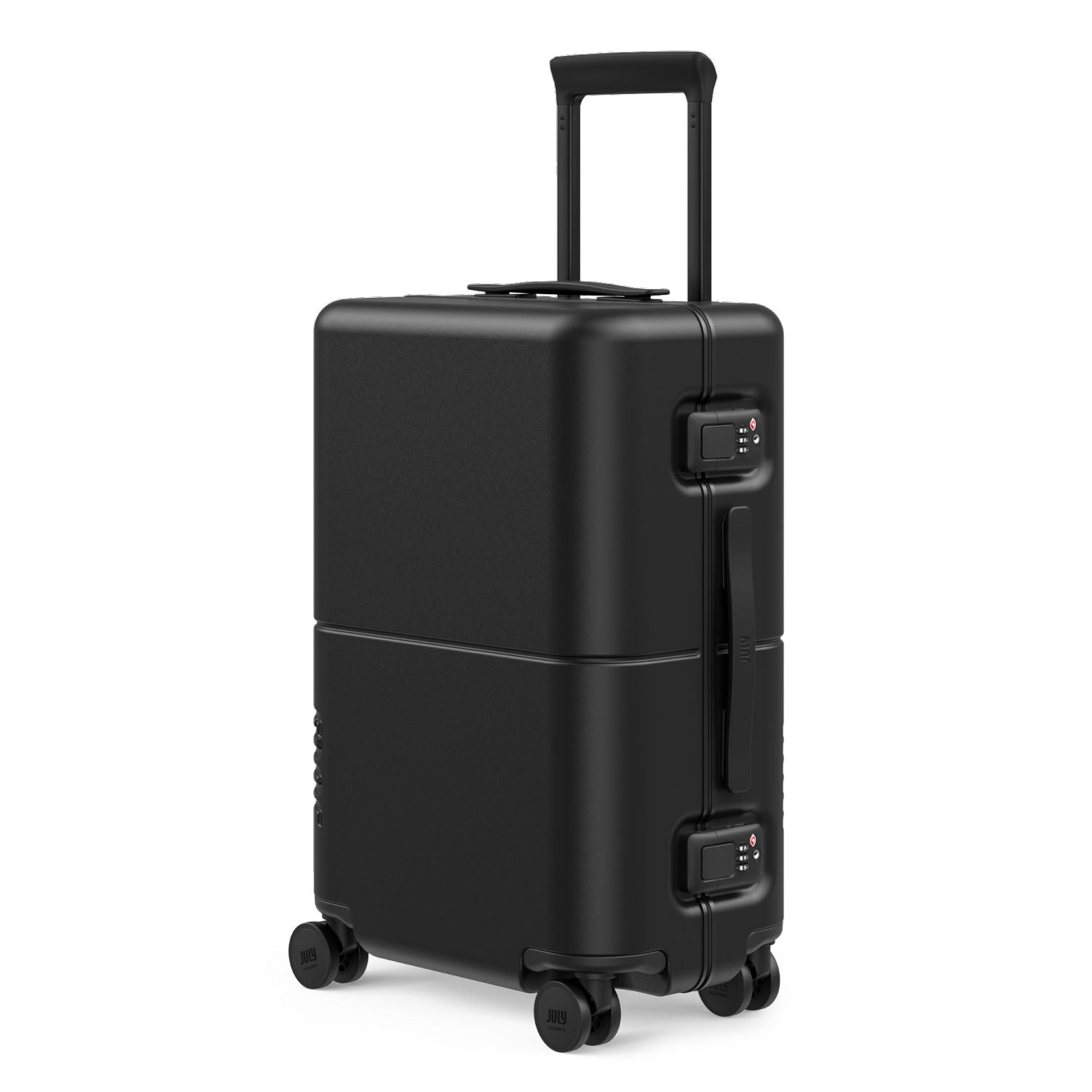 July Carry On Trunk Polycarbonate 21" Luggage With Fast Charge Usb-C Cable - Matte Black
