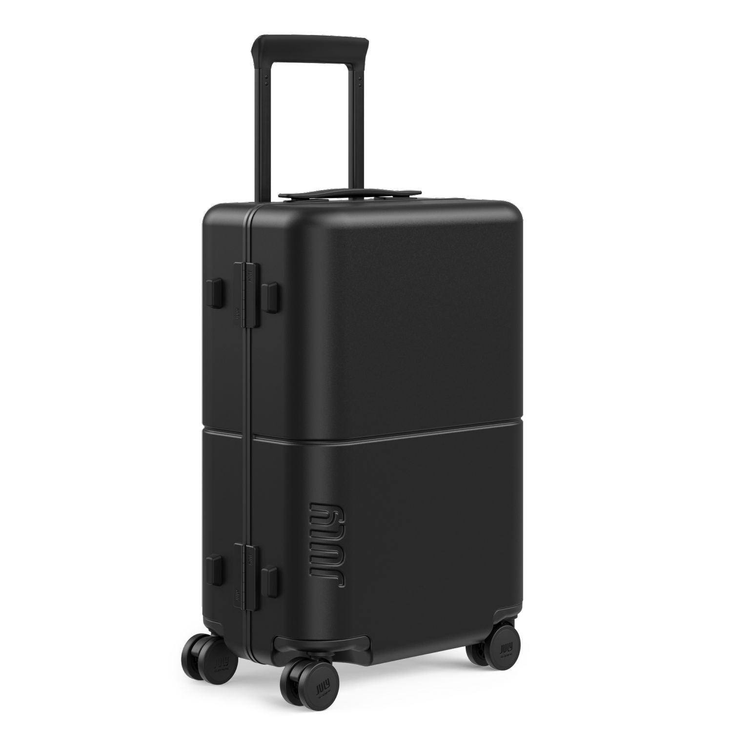 July Carry On Trunk Polycarbonate 21" Luggage With Fast Charge Usb-C Cable - Matte Black