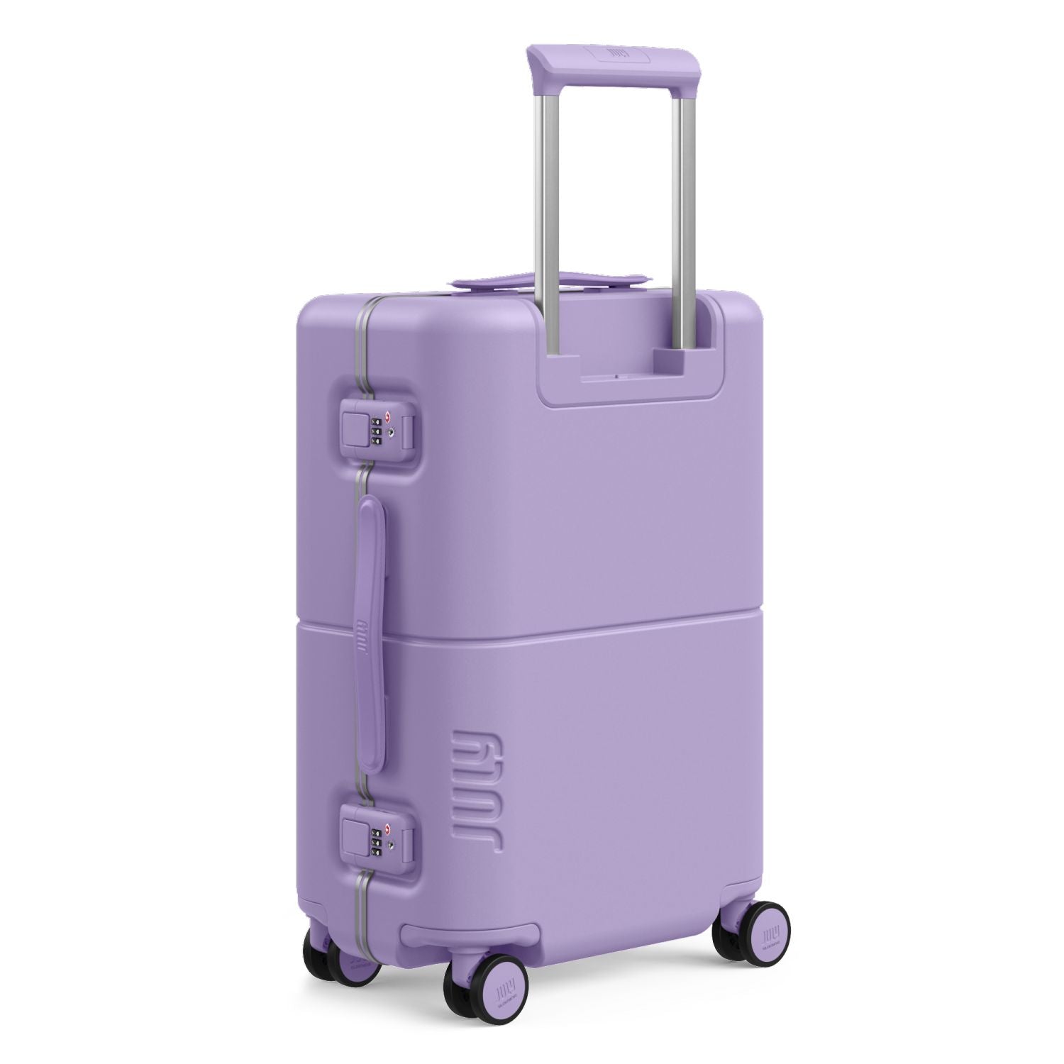 July Carry On Trunk Polycarbonate 21" Luggage With Fast Charge USB-C Cable - Lilac
