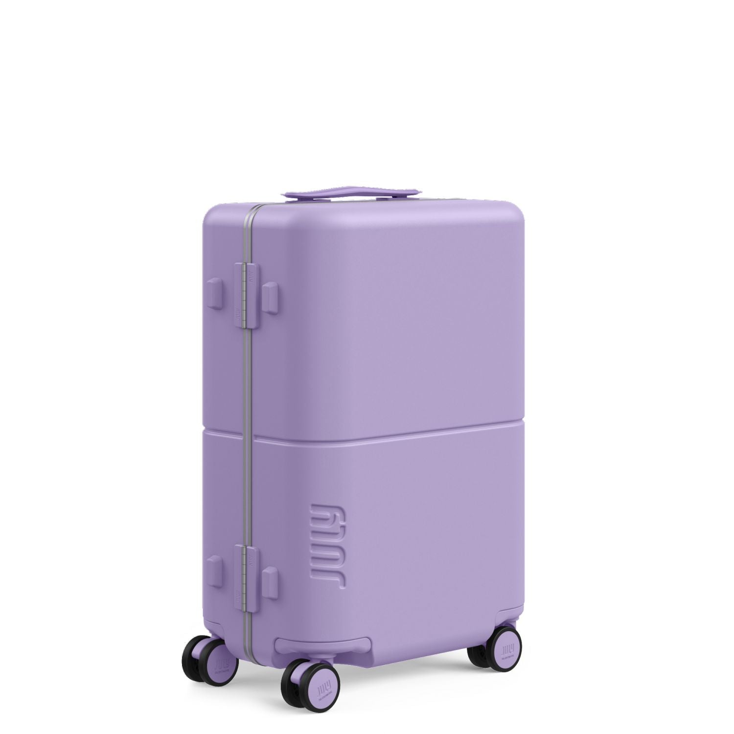 July Carry On Trunk Polycarbonate 21" Luggage With Fast Charge USB-C Cable - Lilac