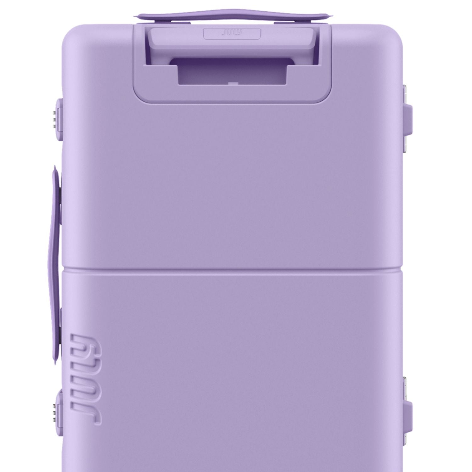 July Carry On Trunk Polycarbonate 21" Luggage With Fast Charge USB-C Cable - Lilac