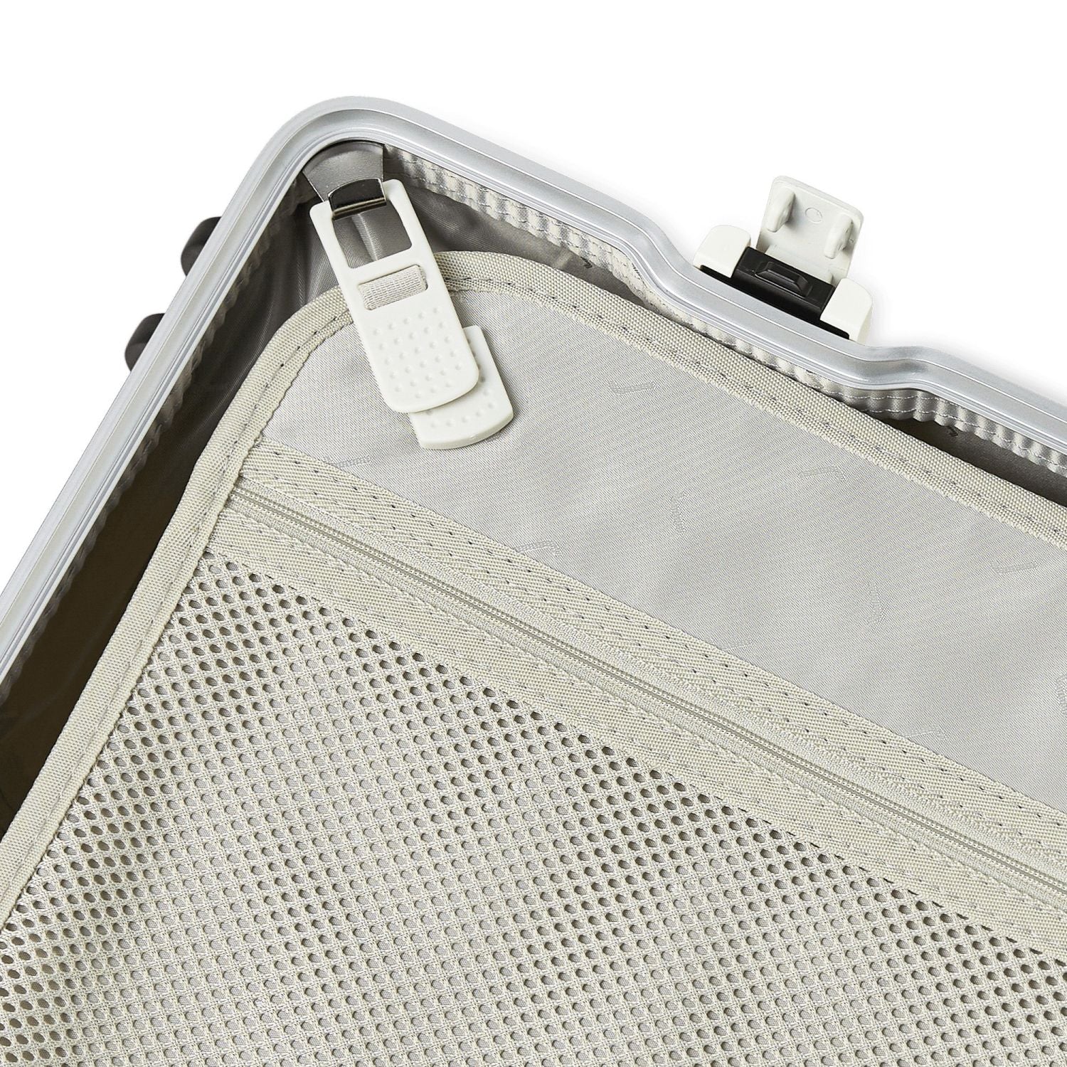 July Carry On Trunk Polycarbonate 21" Luggage With Fast Charge Usb-C Cable - Cream