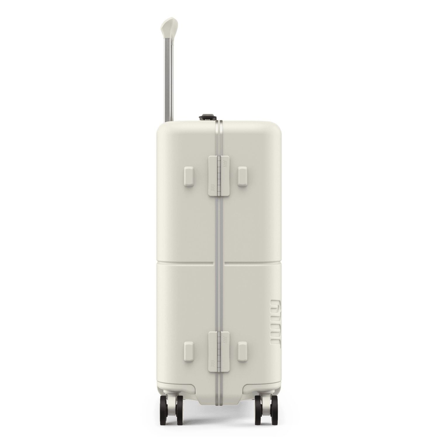 July Carry On Trunk Polycarbonate 21" Luggage With Fast Charge Usb-C Cable - Cream