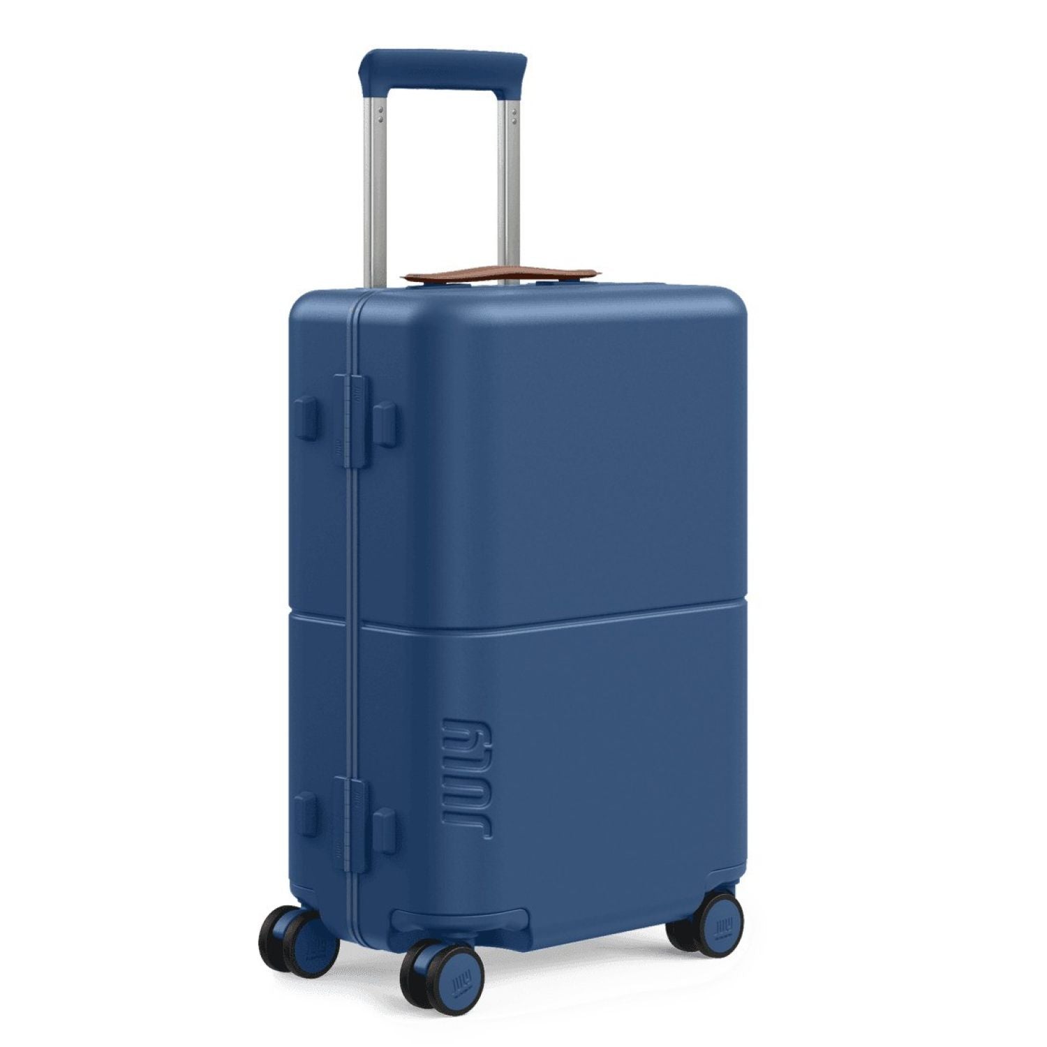 July Carry On Trunk Polycarbonate 21" Luggage With Fast Charge Usb-C Cable - French Blue