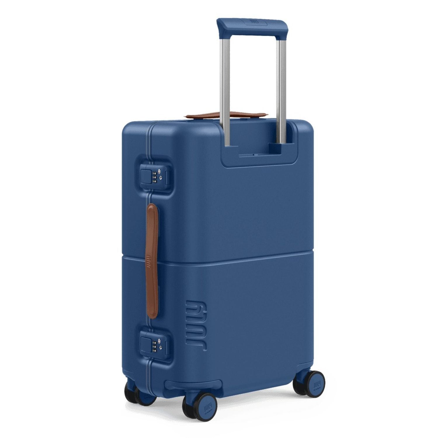 July Carry On Trunk Polycarbonate 21" Luggage With Fast Charge Usb-C Cable - French Blue