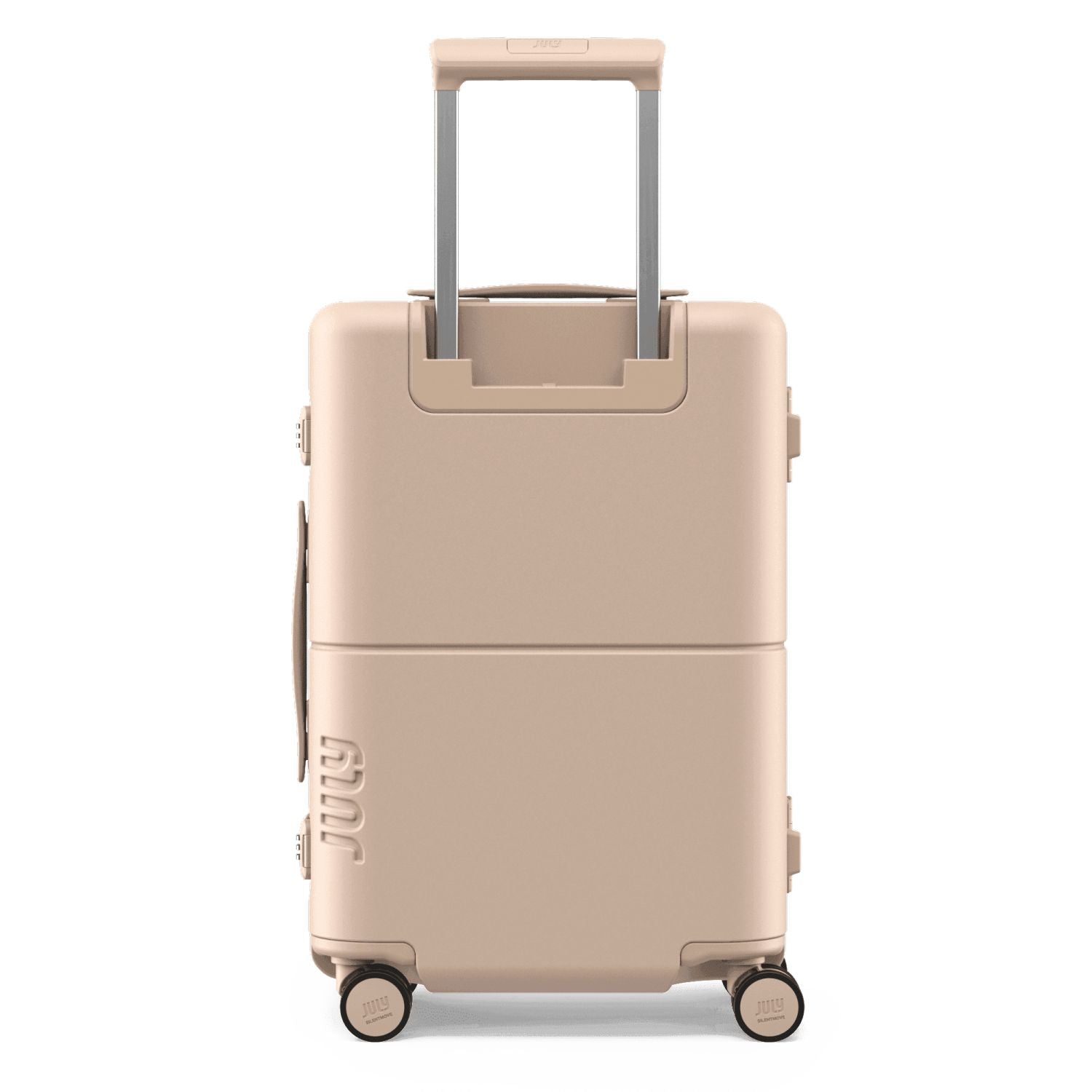 July Carry On Trunk Polycarbonate 21" Luggage With Fast Charge Usb-C Cable - Matte Sand
