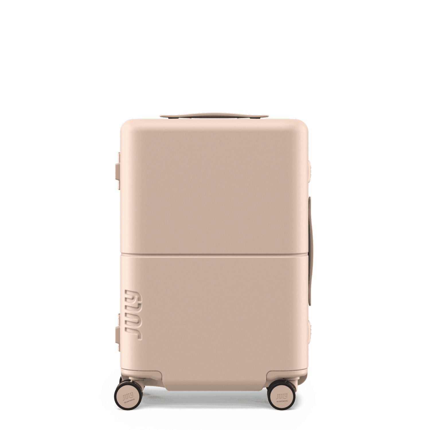 July Carry On Trunk Polycarbonate 21" Luggage With Fast Charge Usb-C Cable - Matte Sand