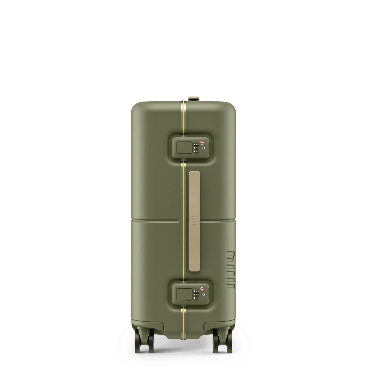 July Carry On Trunk Polycarbonate 21" Luggage With Fast Charge Usb-C Cable - Moss