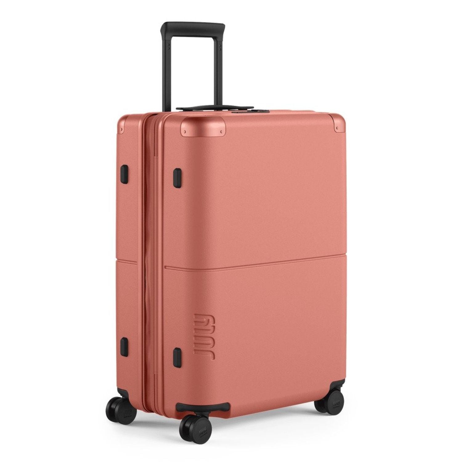July Checked Expandable Polycarbonate 26" Luggage - Clay