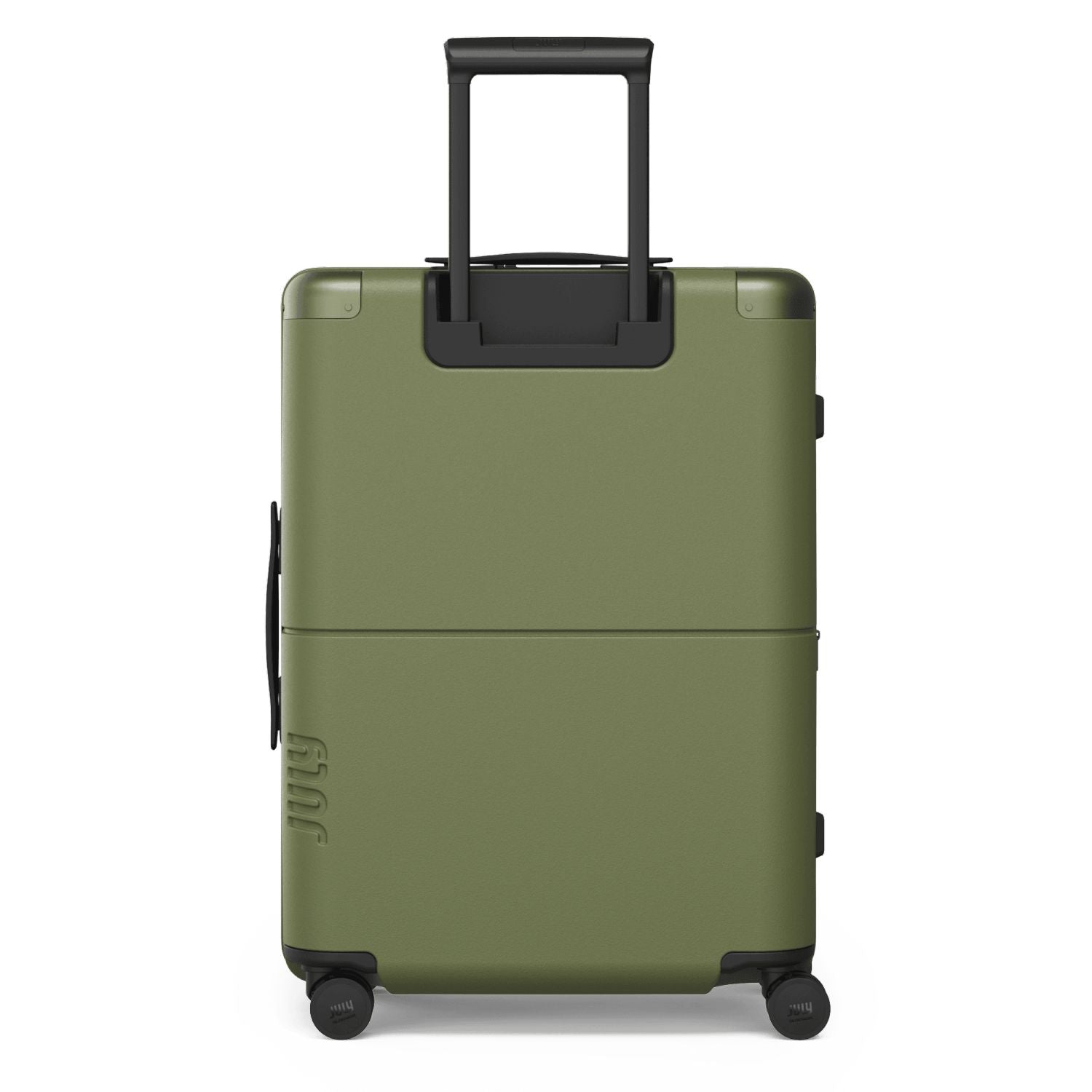 July Checked Expandable Polycarbonate 26" Luggage - Olive