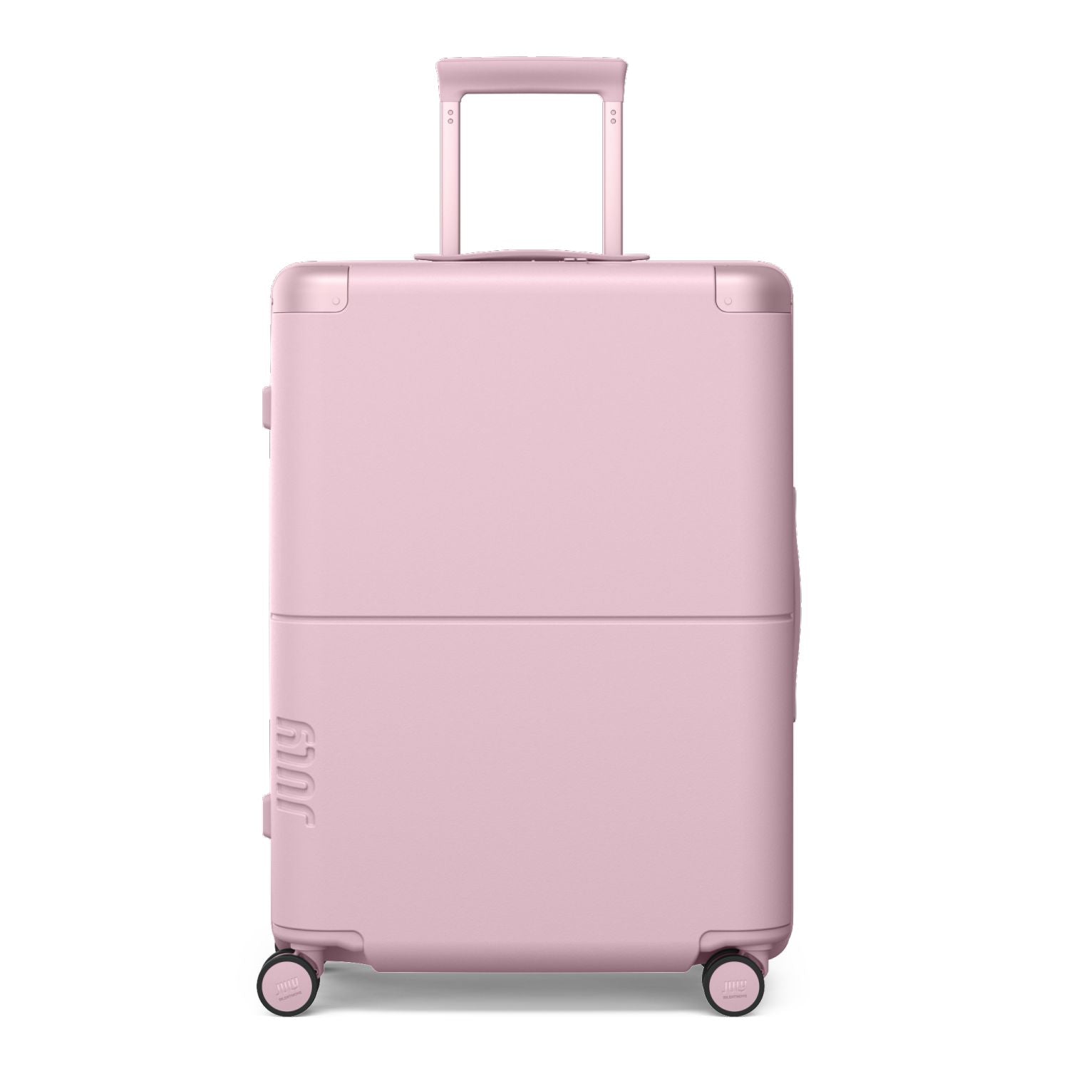 July Checked Expandable Polycarbonate 26" Luggage - Blush Pink
