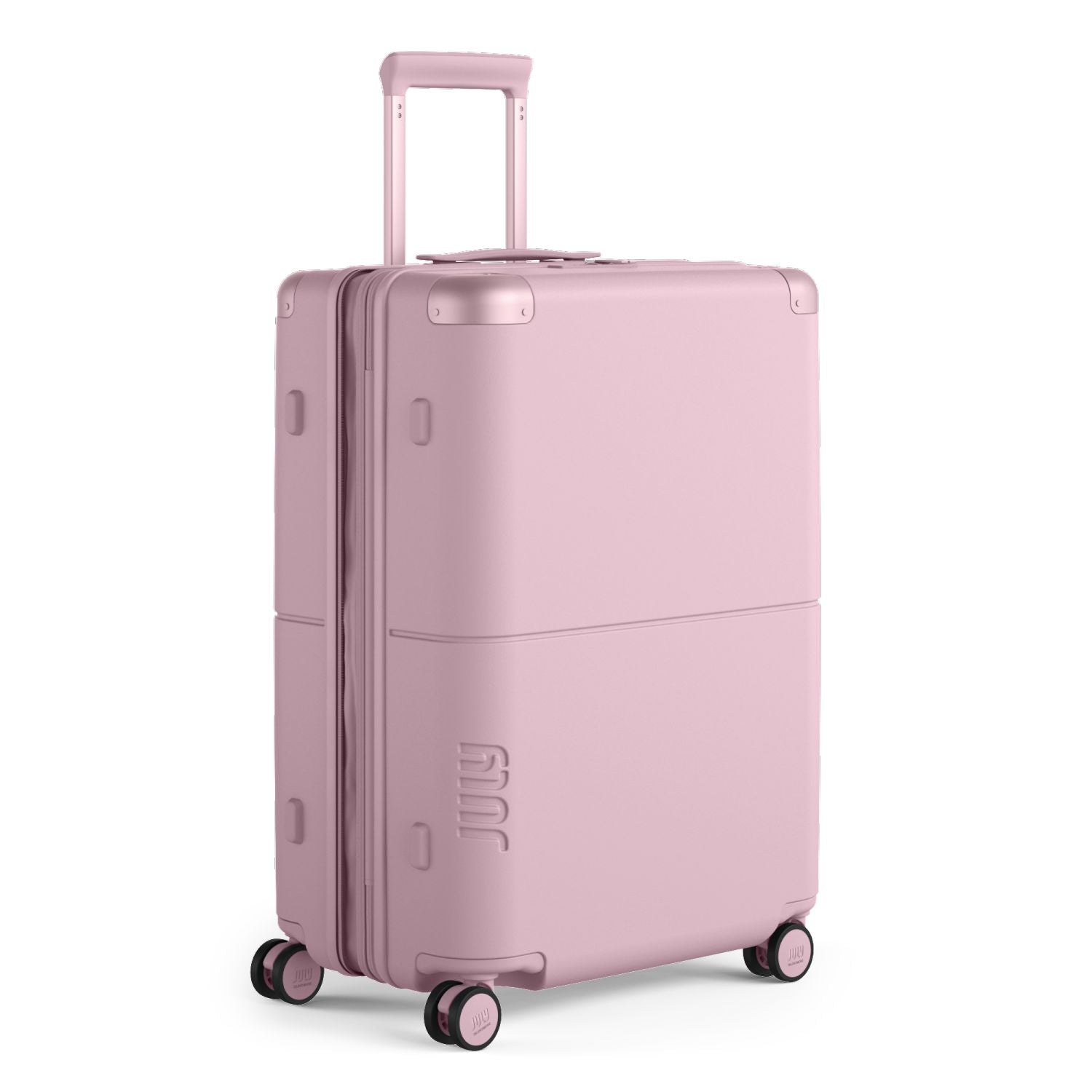 July Checked Expandable Polycarbonate 26" Luggage - Blush Pink